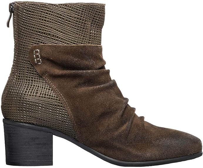 Antelope Carter Size EU 37 M (US 6-6.5) Women’s Suede Heeled Ankle Booties Khaki