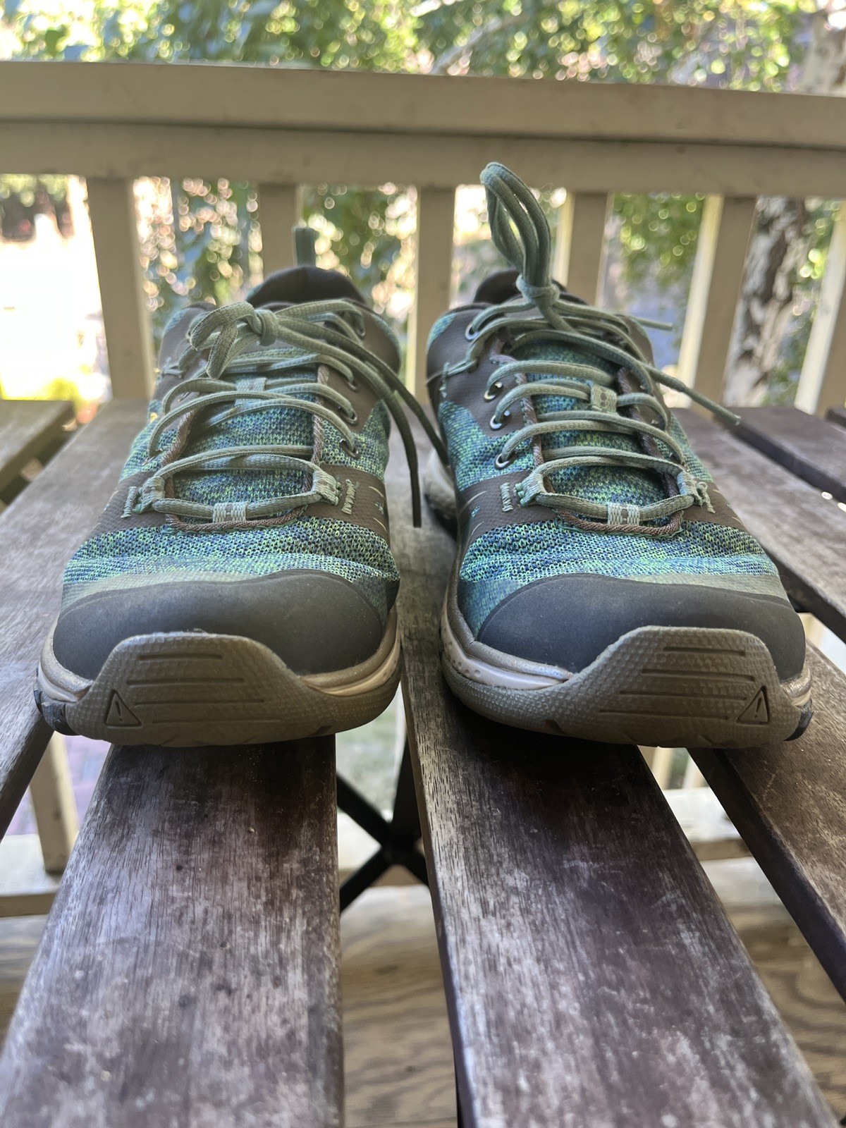 Keen Terradora II Waterproof Green Mesh Low Top Waterproof Hiking Size 7.5 Wmn’s