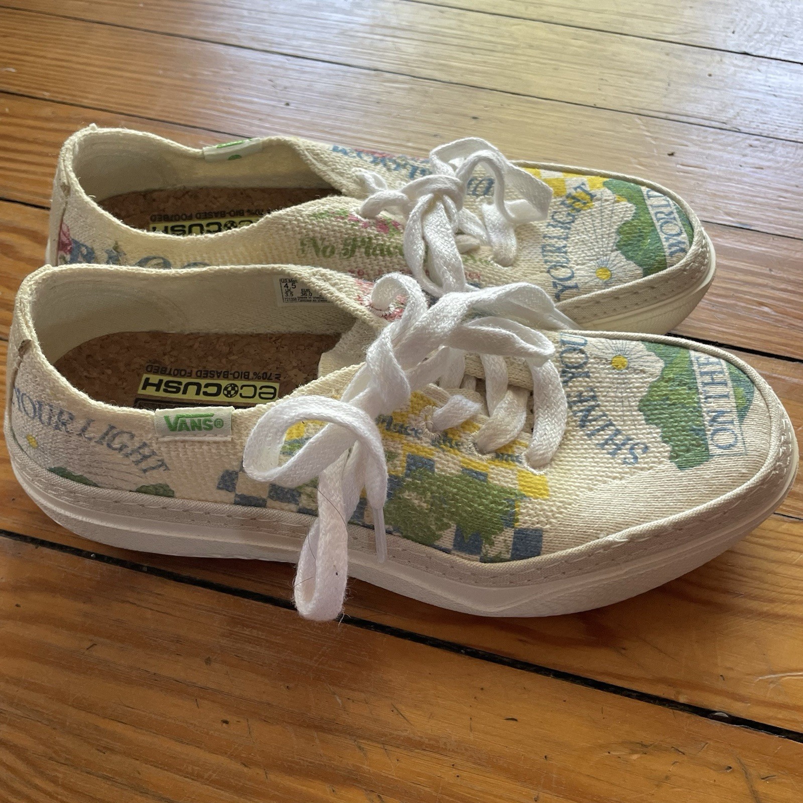 VANS Circle Vee Eco Theory Eco Positivity Shine Your Light 6 Sneakers Hemp