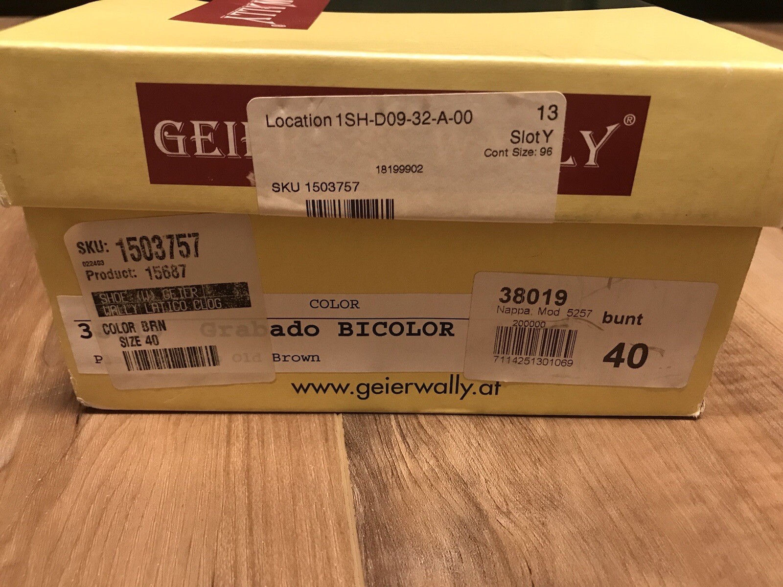 NIB GEIER WALLY AUSTRIA Women’s 9.5 US 40 EU Latico Clog 15687-hts