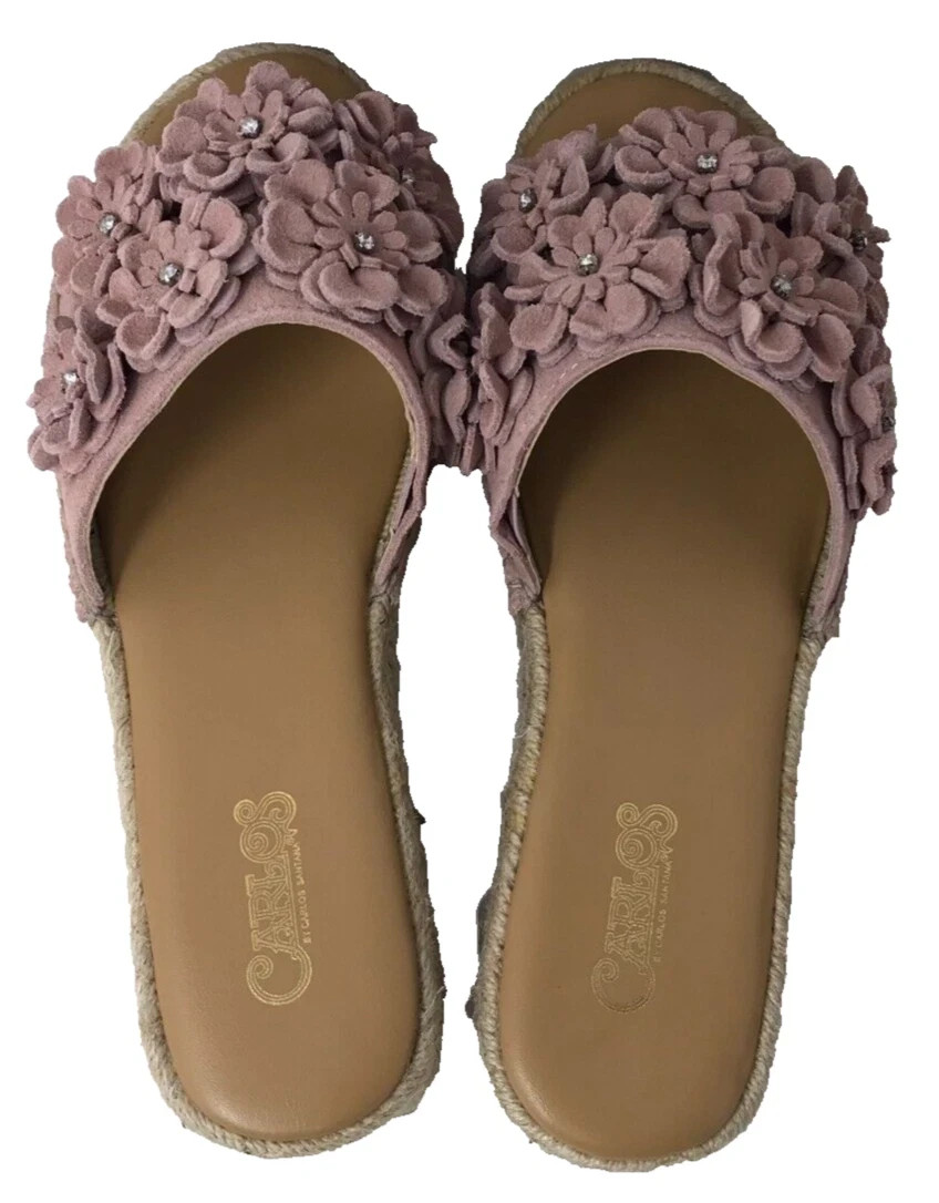 Carlos by Carlos Santana Women’s Chandler Slip On Sandals Rose Size:8.5 197N