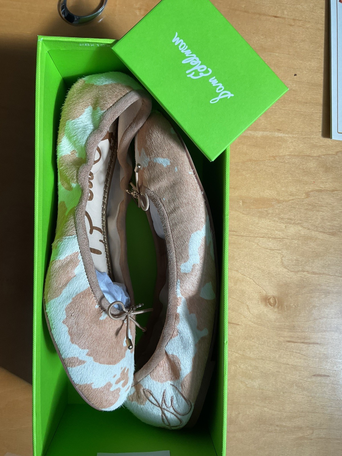 Sam Edelman Felicia Printed Calf Hair Ballet Flats Size 9M