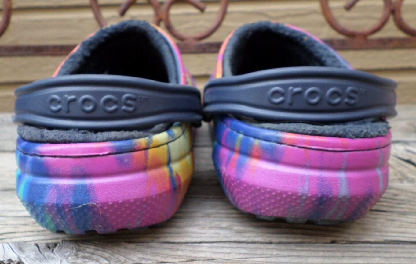 Crocs Tie Dye Fleece Lined Clogs Women’s 10- Men’s 8