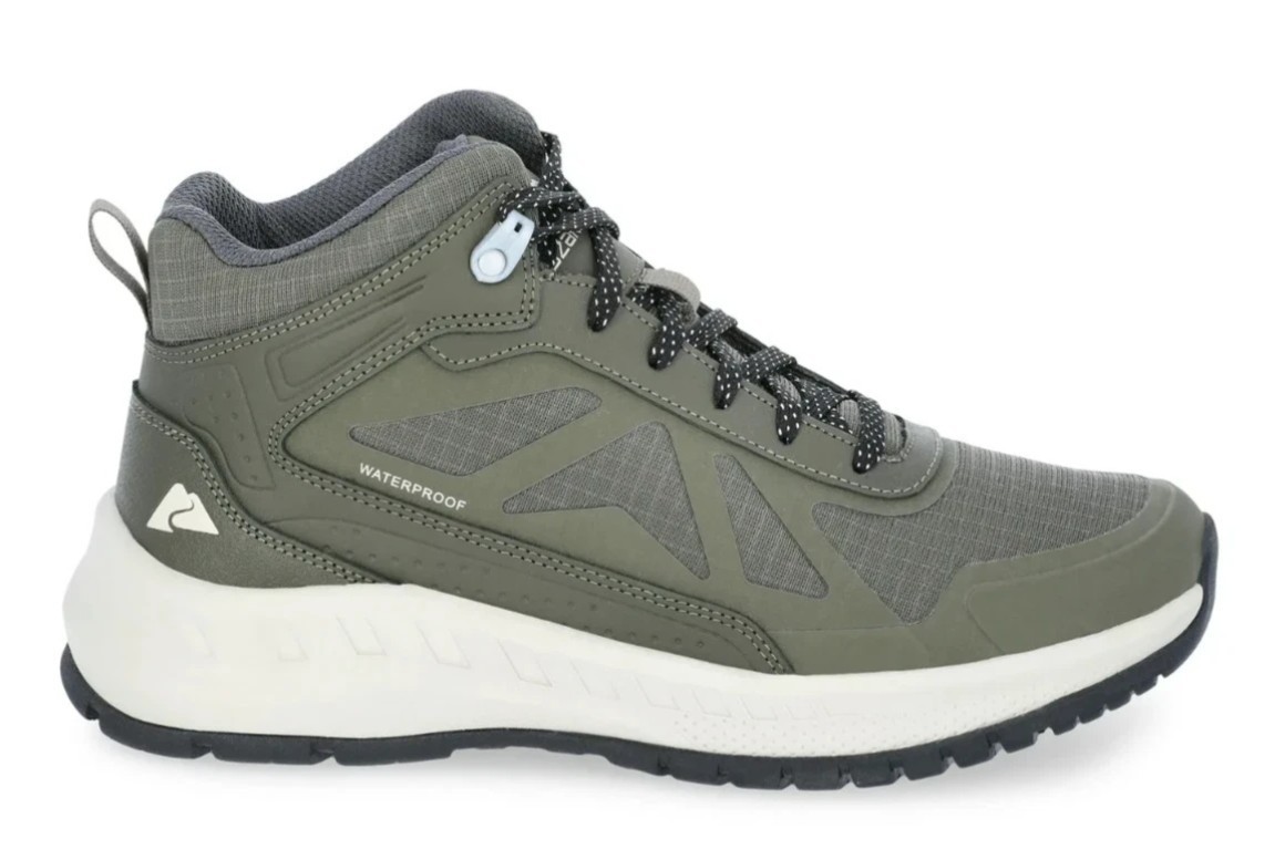 Ozark Trail Women’s Olive Leather Waterproof Hiking Boot Shoes Various Sizes New