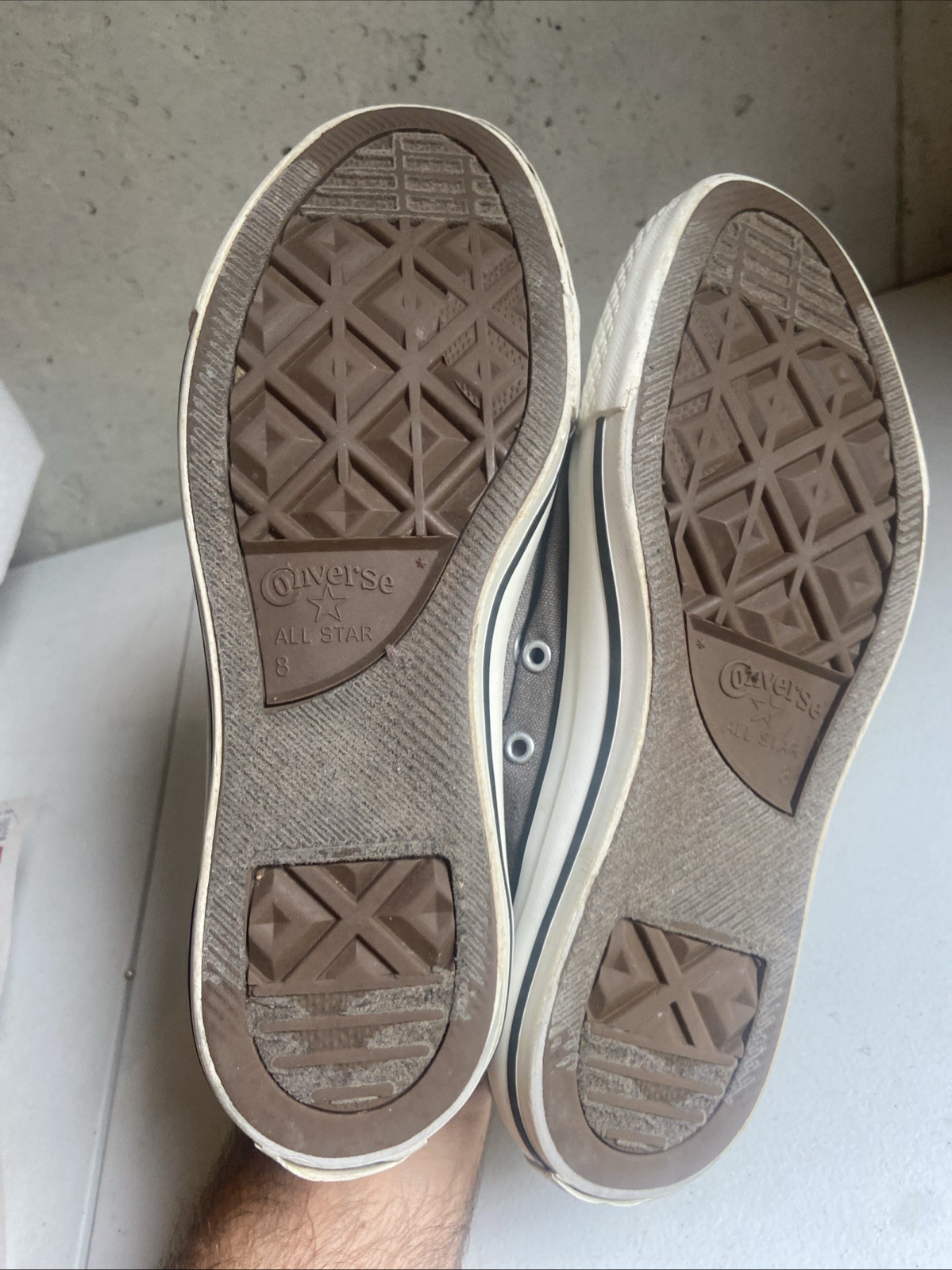 Grey Converse Chuck Taylor All Star Low Sneakers Women’s Size 10 or Men’s Size 8