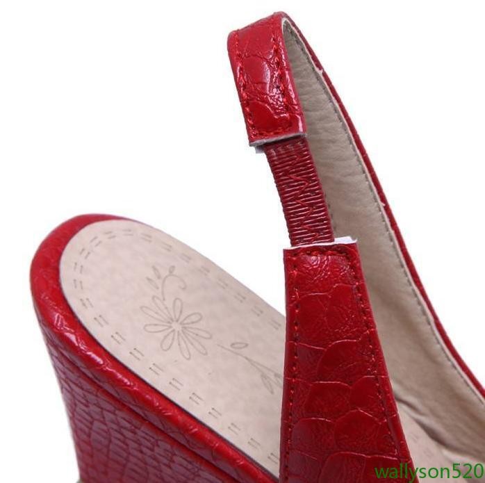 Women’s Snake Print Wedge Sandals Pointed Toe Slingback Dress Shoes SZ 5-10.5
