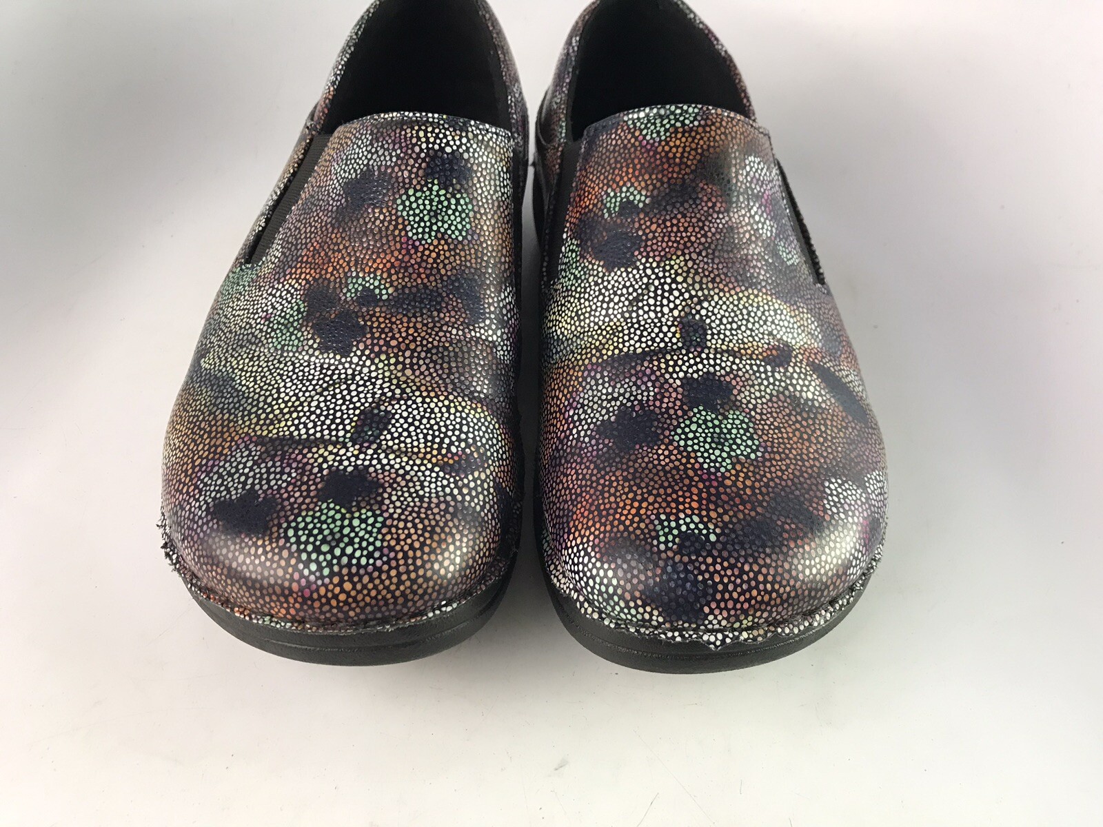 Spring Step Womens Sz 7.5M Freesa Mosaic Floral Flowers Non Skid Resistant Clogs
