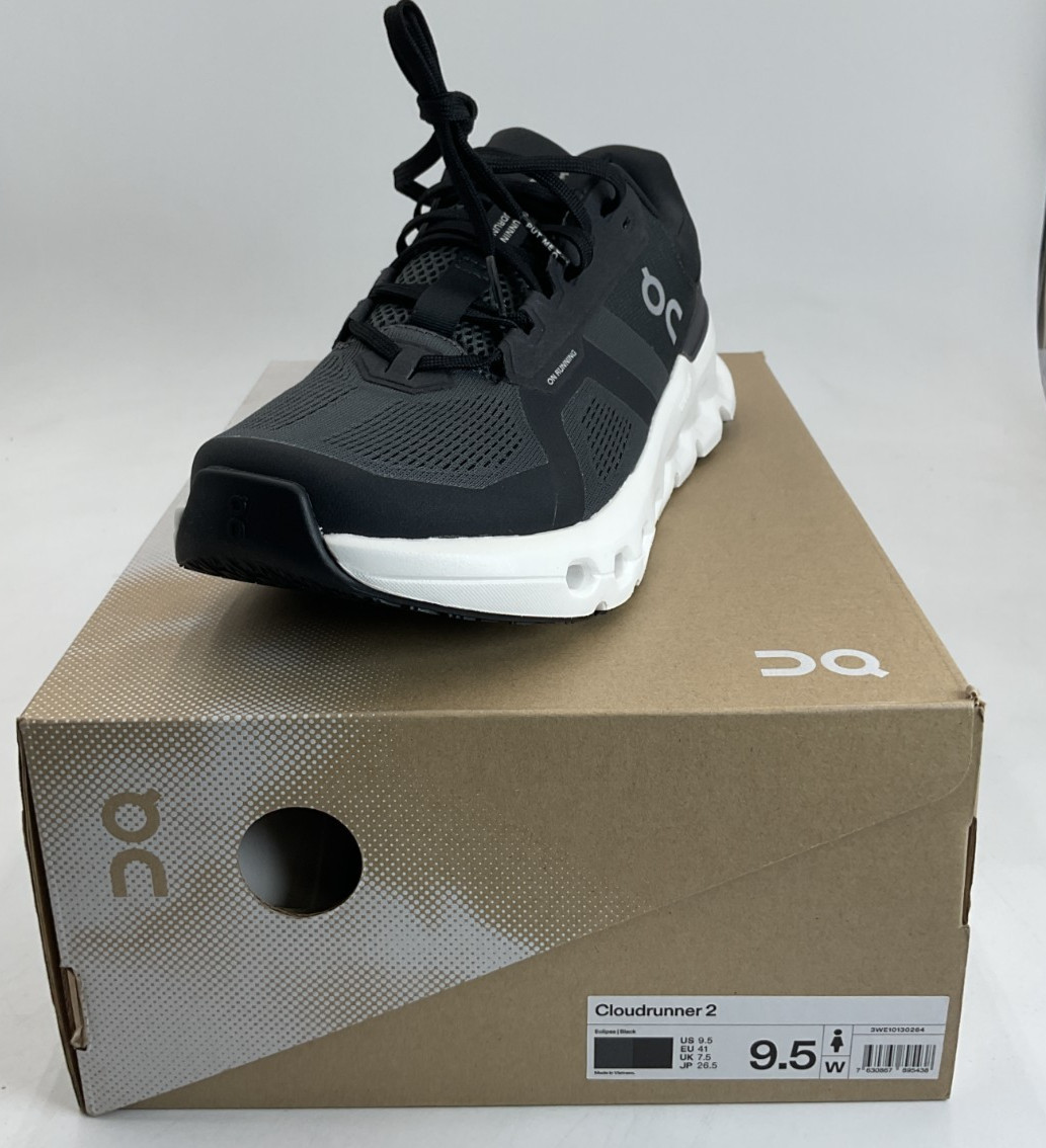 On Cloudrunner 2 Women’s Size 9.5 Eclipse/Black Running Shoes