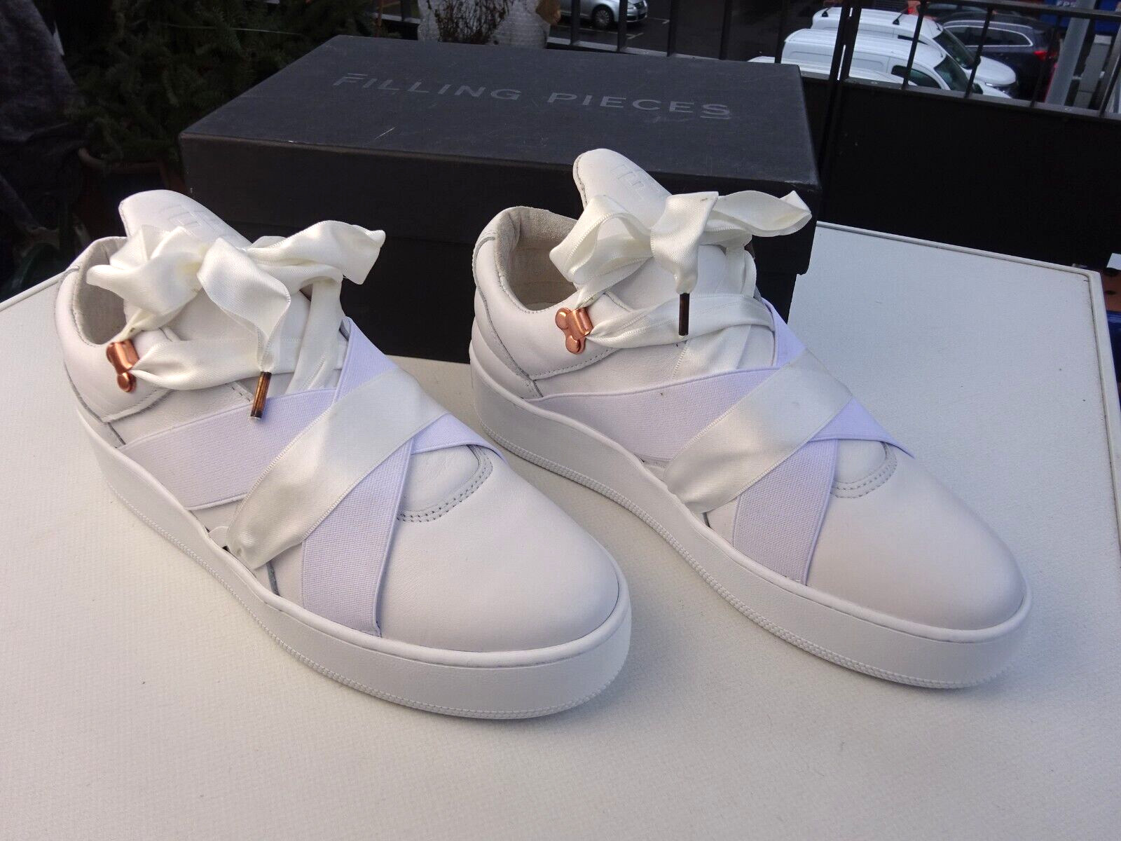 Filling Pieces Mountain Cut Bow White women’s sneaker leather white Portugal size 37 New