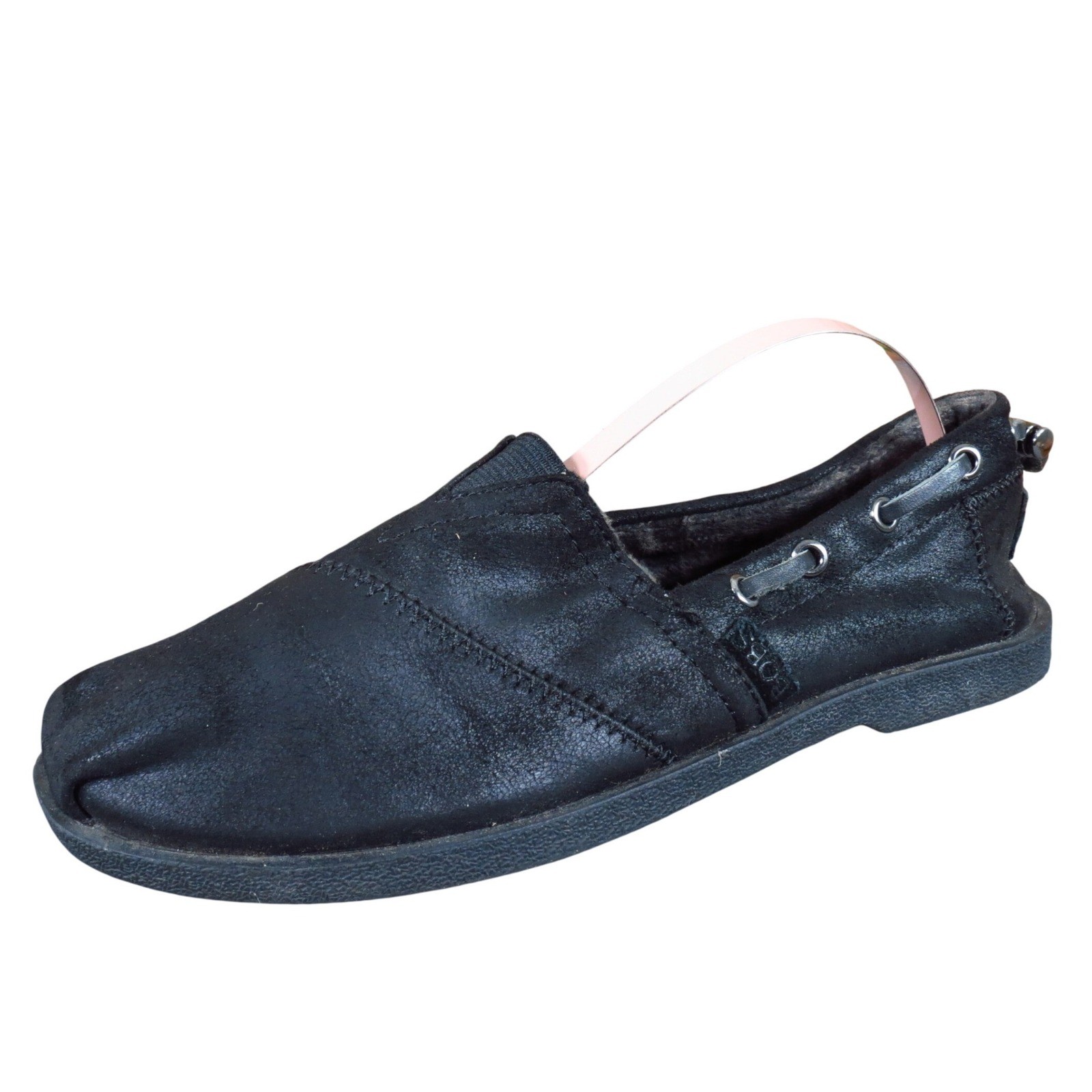 Bobs by Skechers Chill Luxe Women Casual Slip On Shoes Size 6.5 Daily Wear Black