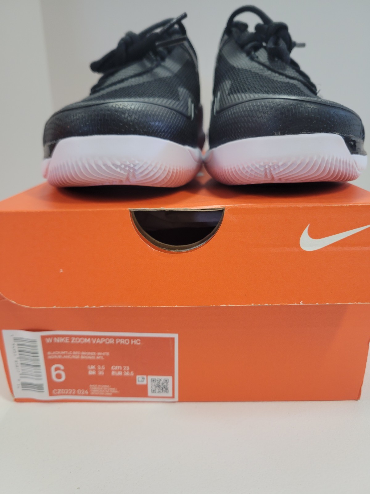 Size 6 – NikeCourt Air Zoom Vapor Pro Black Metallic Red Bronze W