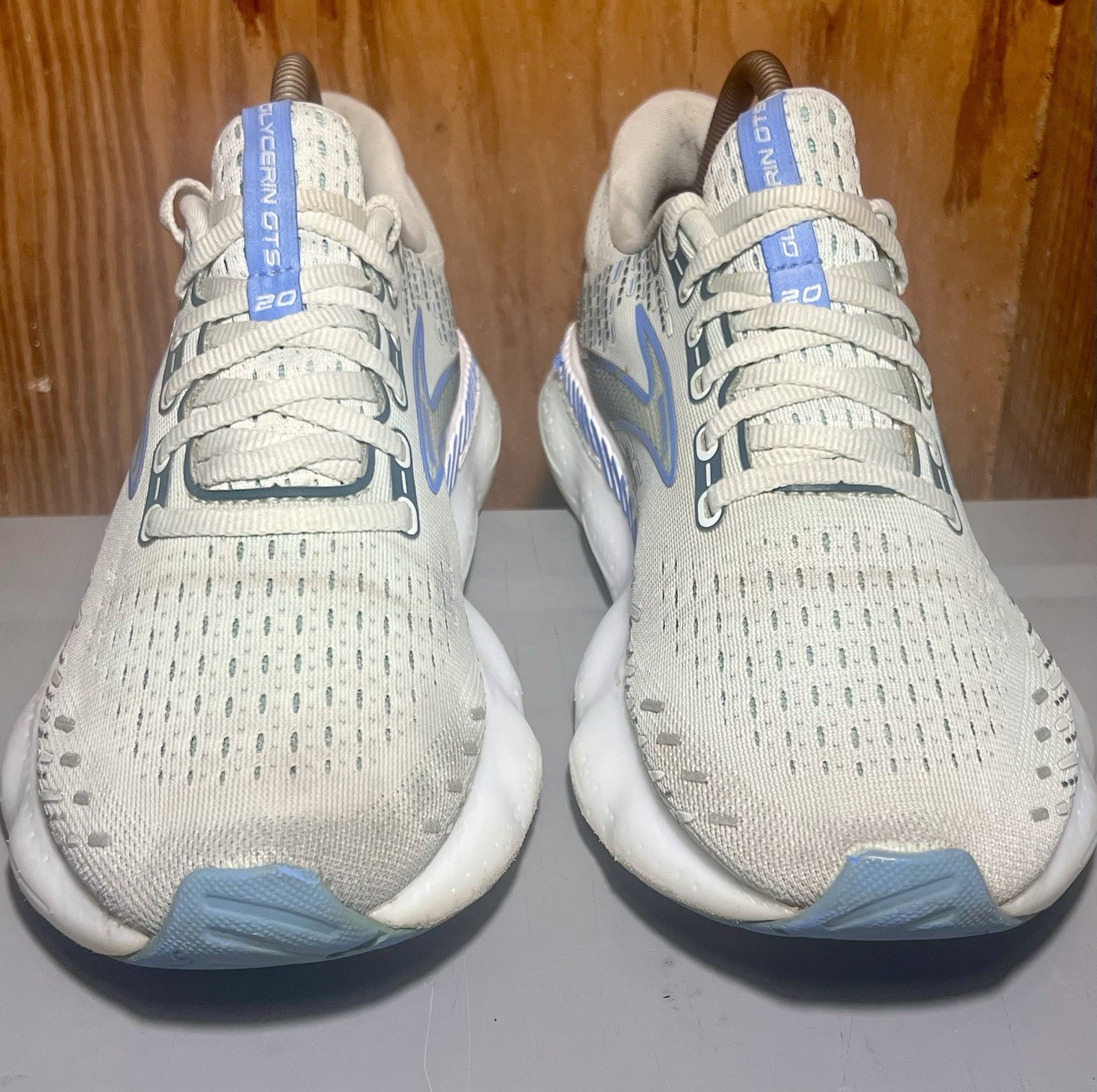 Womens 9.5 B Brooks Glycerin GTS 20 Running Shoes Aftermarket Insoles