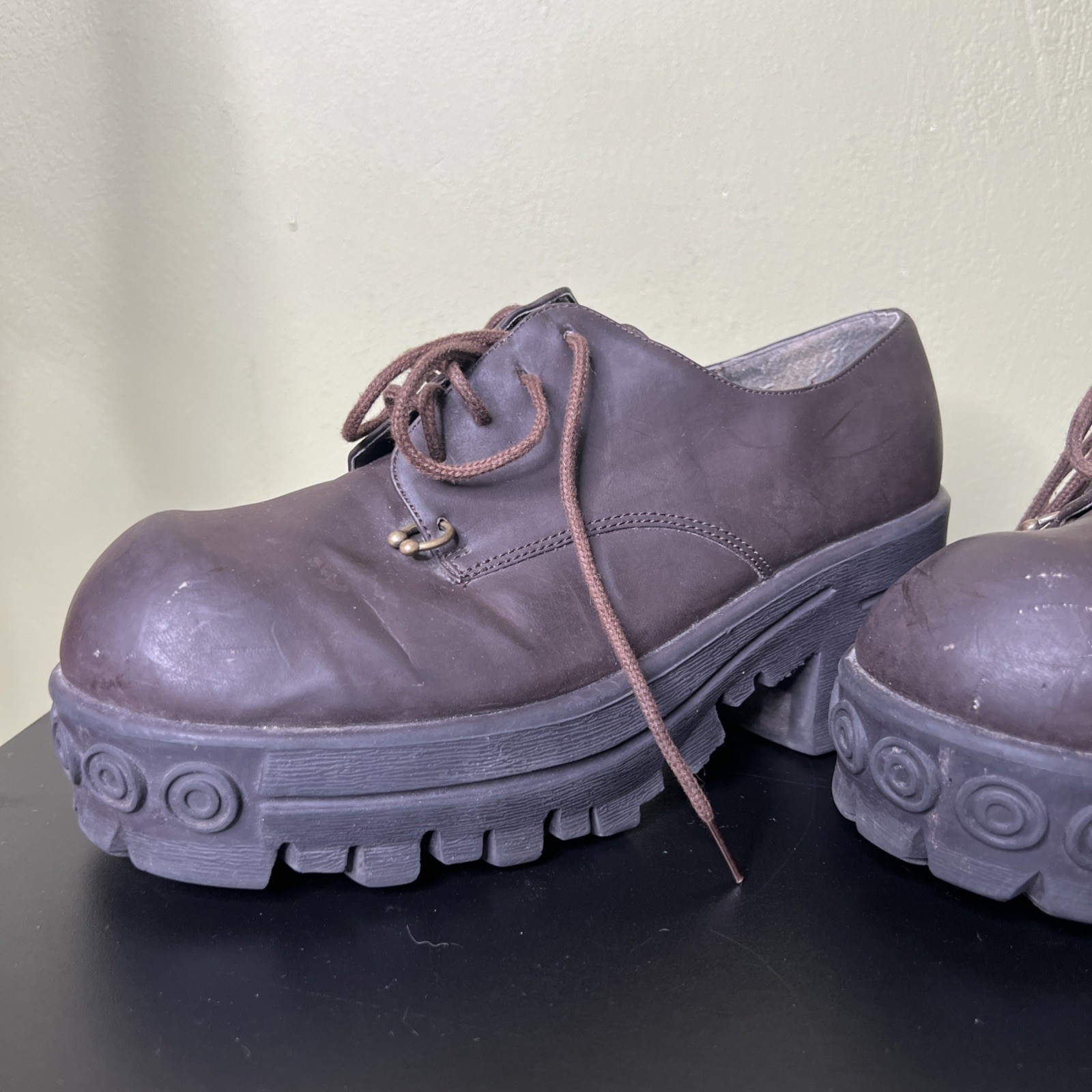 Funky Chunk Platform Shoes Size 8 1/2 Grunge Streetwear READ DESC