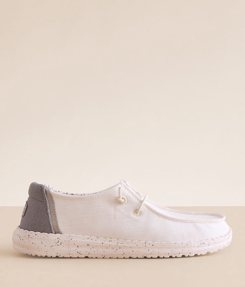 Hey Dude Wendy Break Woven Women’s White Grey Shoes 44543100 Sz 9 New