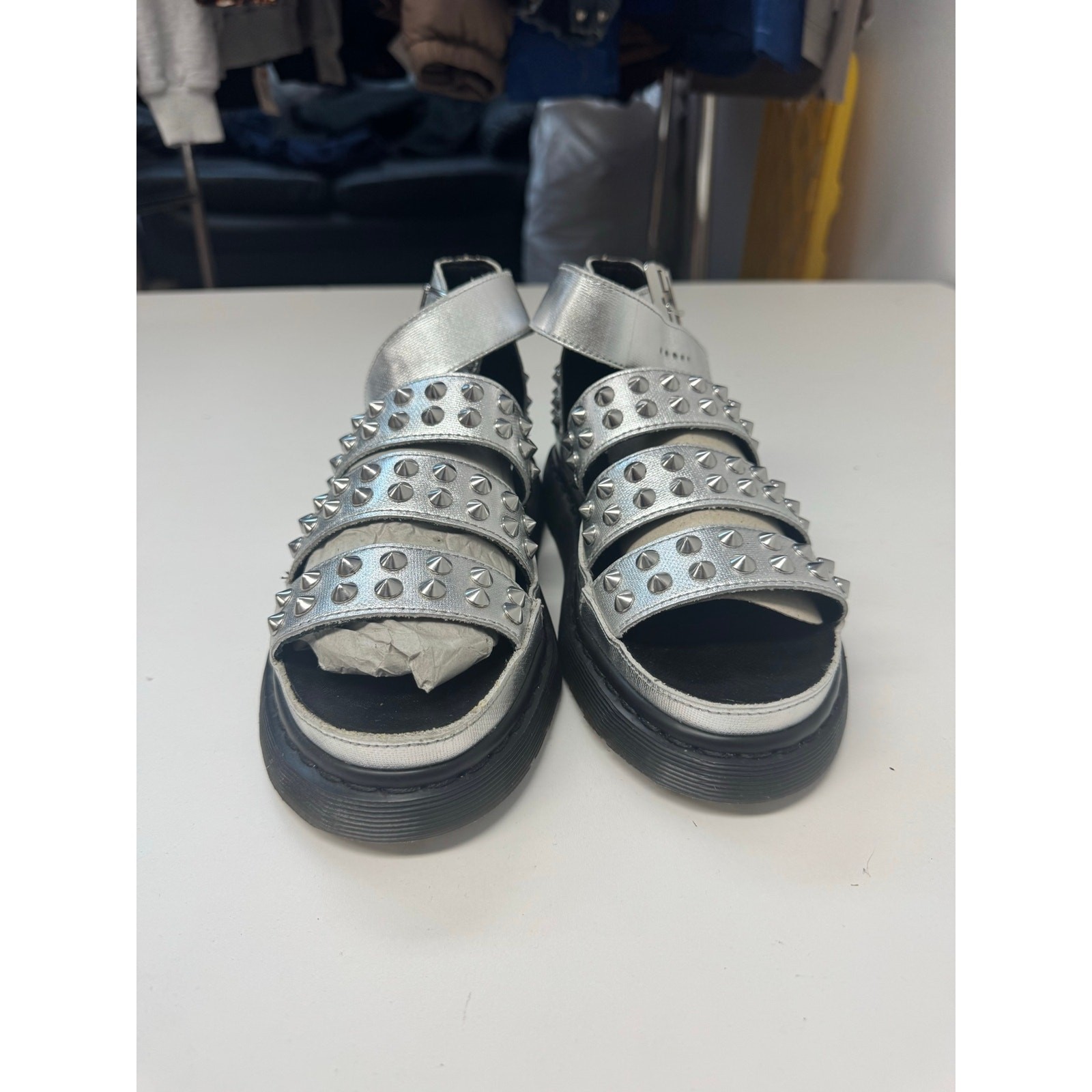 Dr Martens Liza clarissa leather platform studded sandals