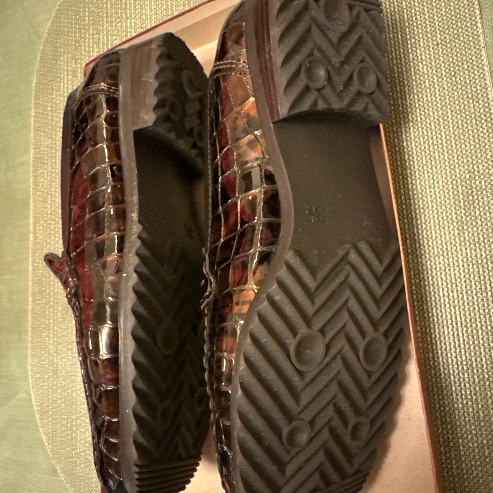 Rene by ARA Slip on Moccasins Leather Loafers, Size 3.6 G UK, 6 US Women
