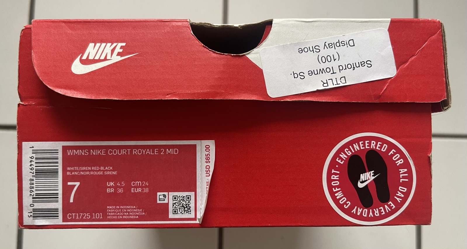 Nike Court Royale 2 Mid CT1725-101 size7 Women