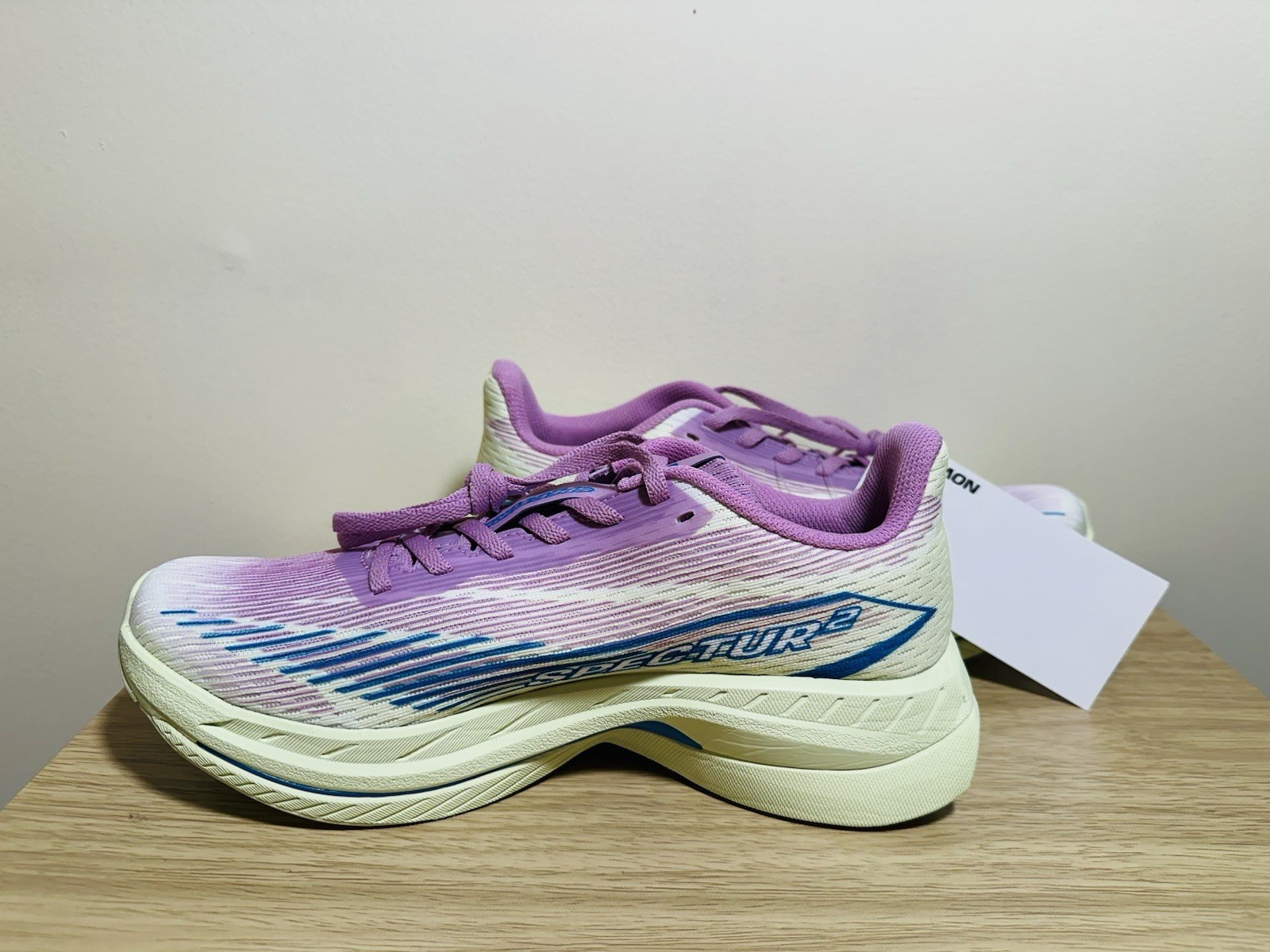Salomon Spectacular 2 athletic shoes violet tulle sharp green NWOB size 6