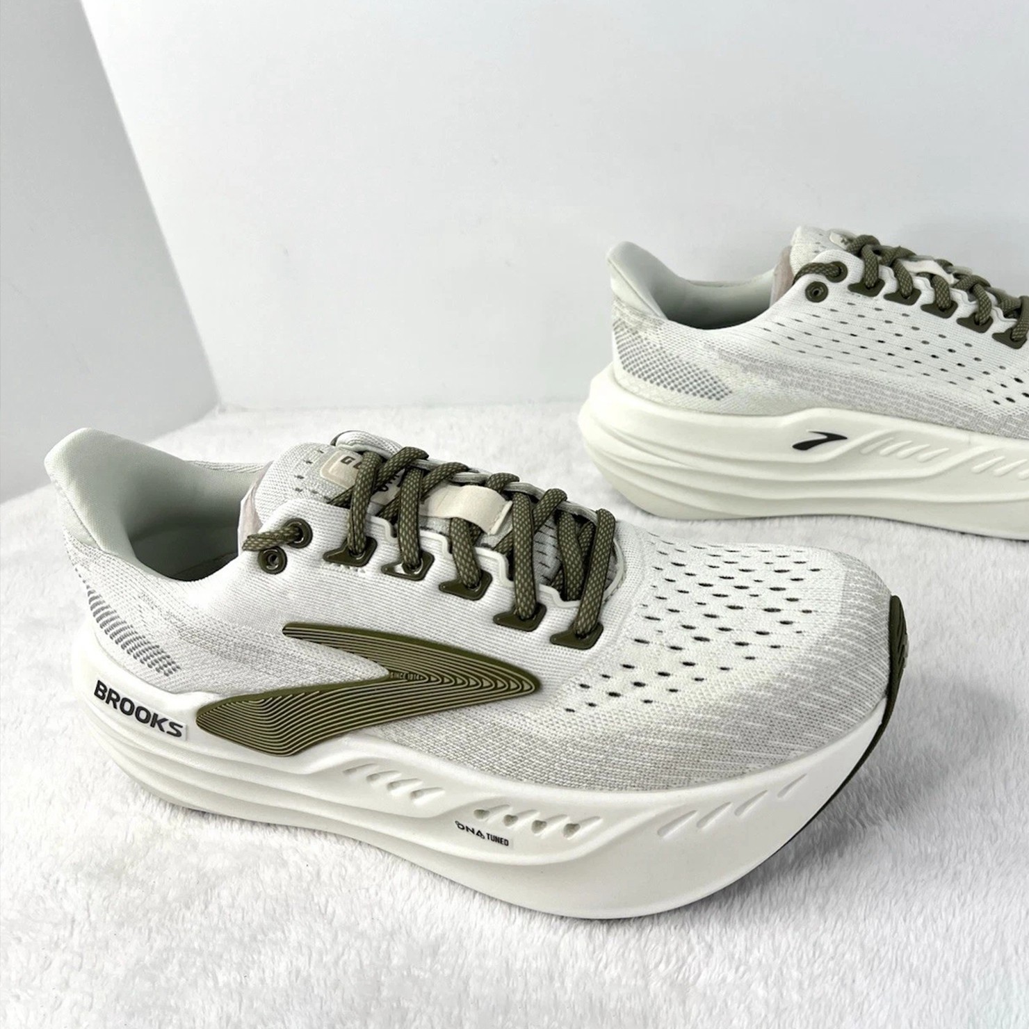 Brooks Glycerin Max ‘Grey Dusty Olive’ Running Shoes Maximum Cushion Sneakers