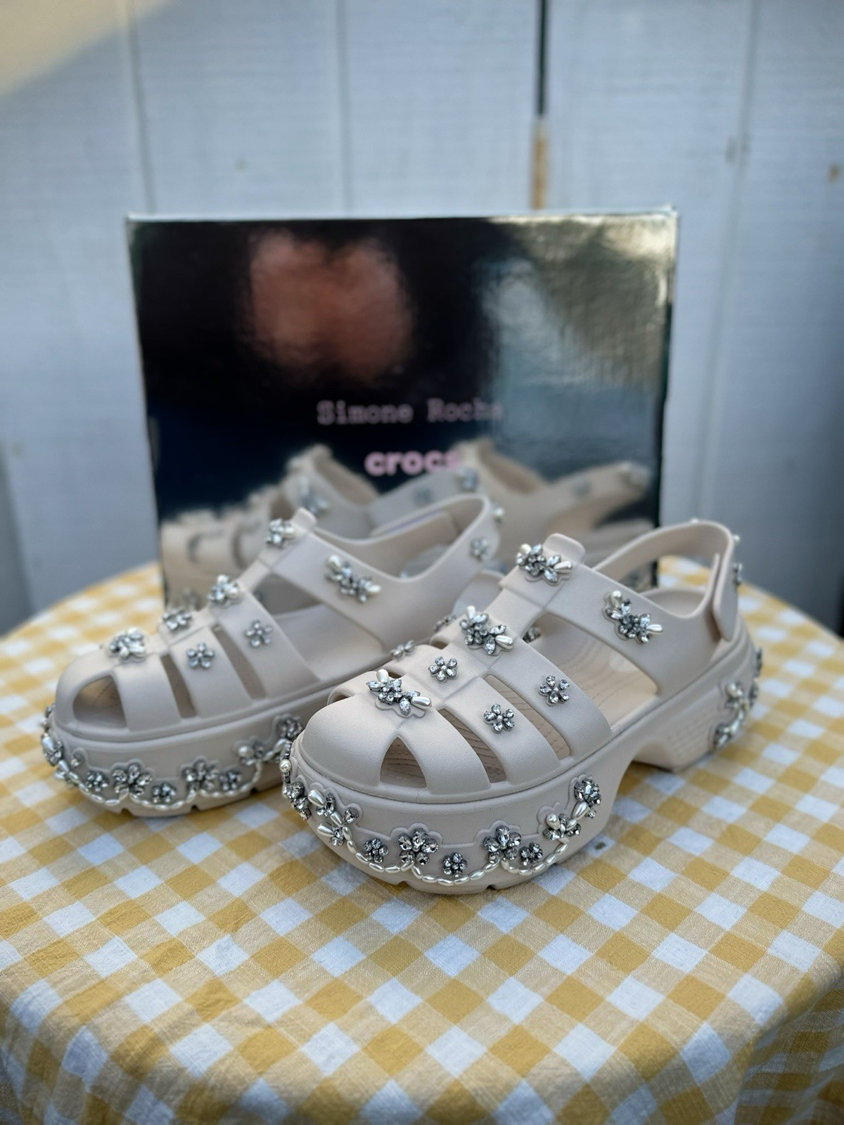 Simone Rocha x Crocs Stomp Fisherman Sandals in Stucco 42/43 (US Women’s 11)