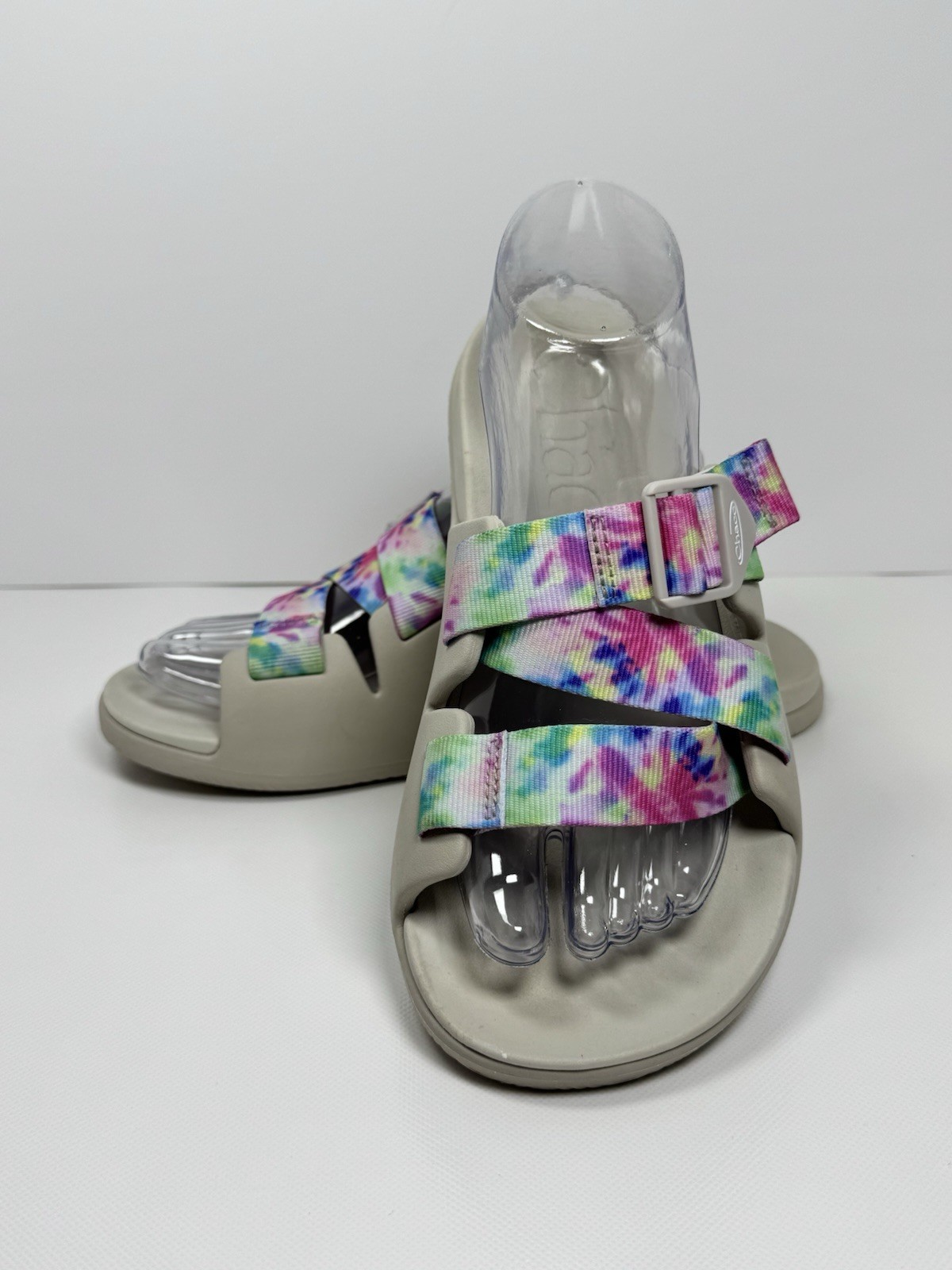 Chaco Women 9 Chillos Adjustable Slide Sandal Light Tie Dye Outdoor Beach Pool