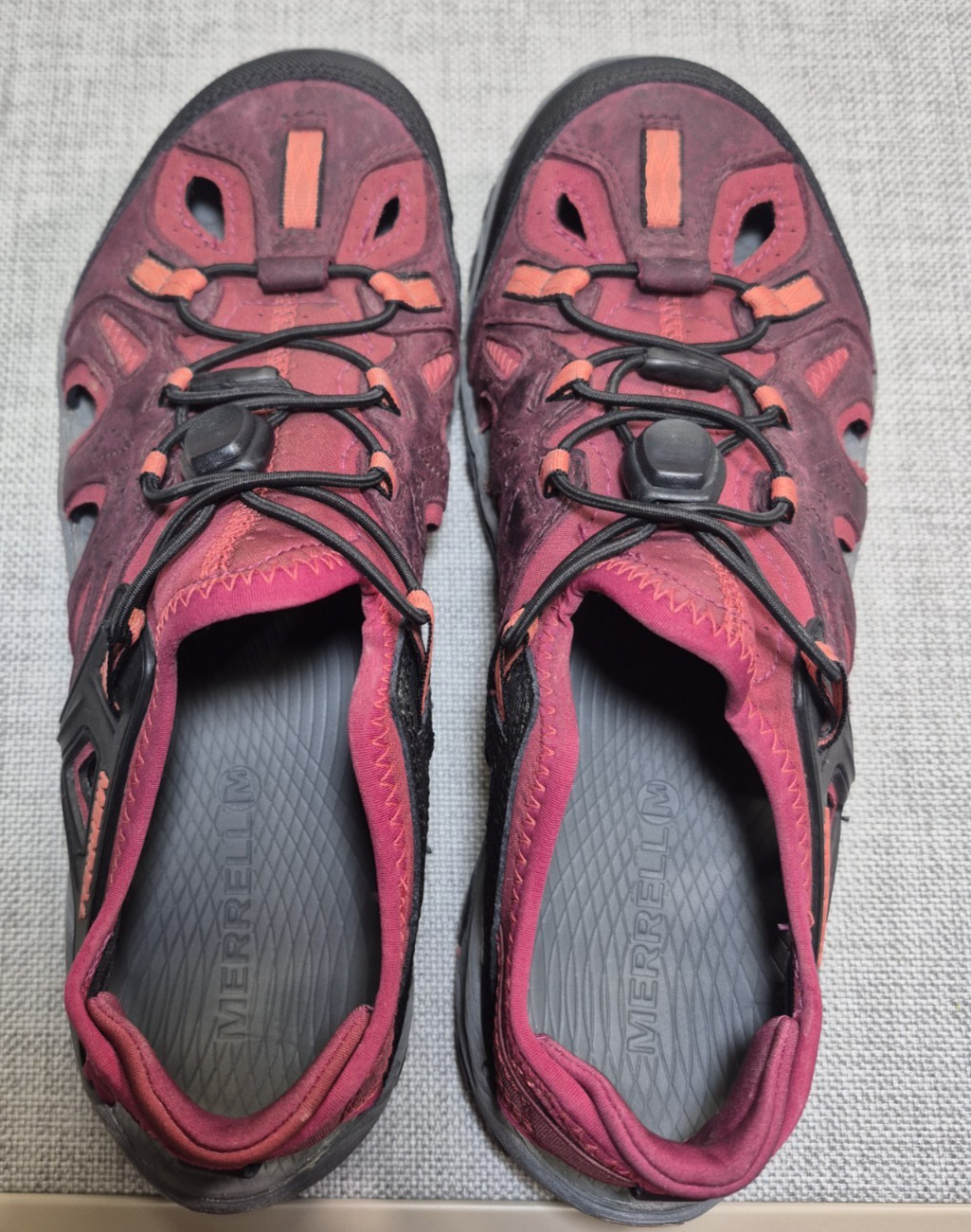 Merrell All Out Blaze Sieve Womens Sz 10 Vineyard Wine Pink Hiking shoe