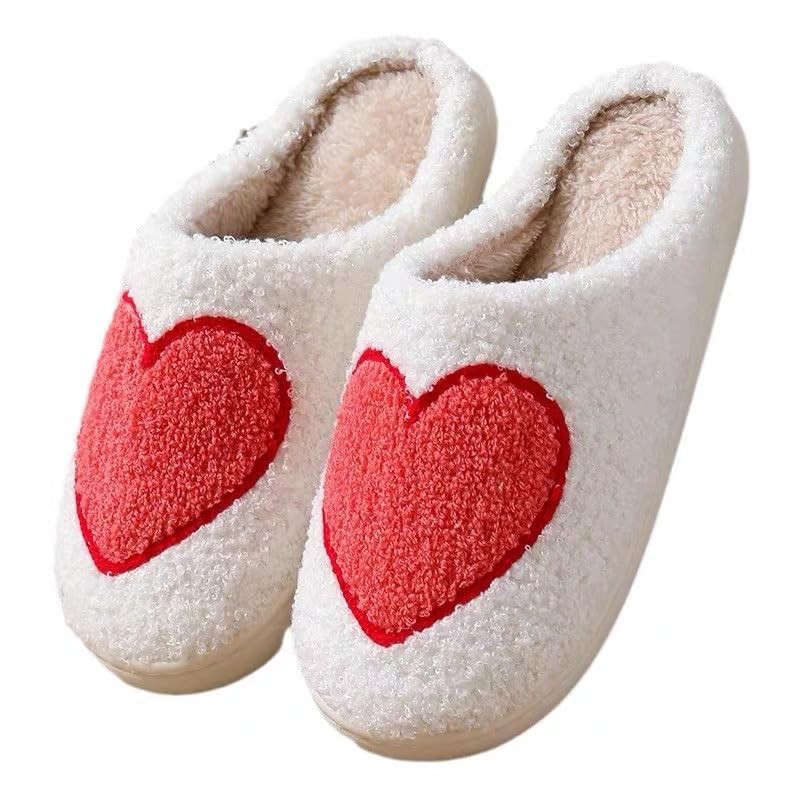 Unisex Meet Me at Midnight Slippers Soft Embroidered 8.5-10 Women/8-9 Men Red
