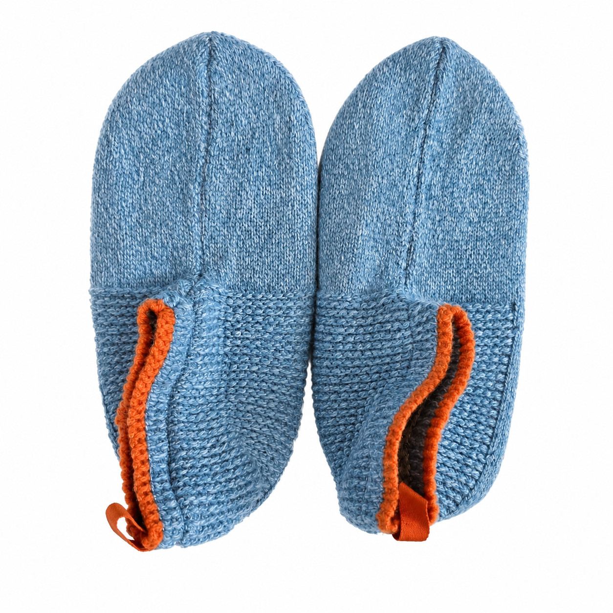 Bombas – Gripper Sherpa Lined Slipper – House Shoe Sock – Light Blue – Medium
