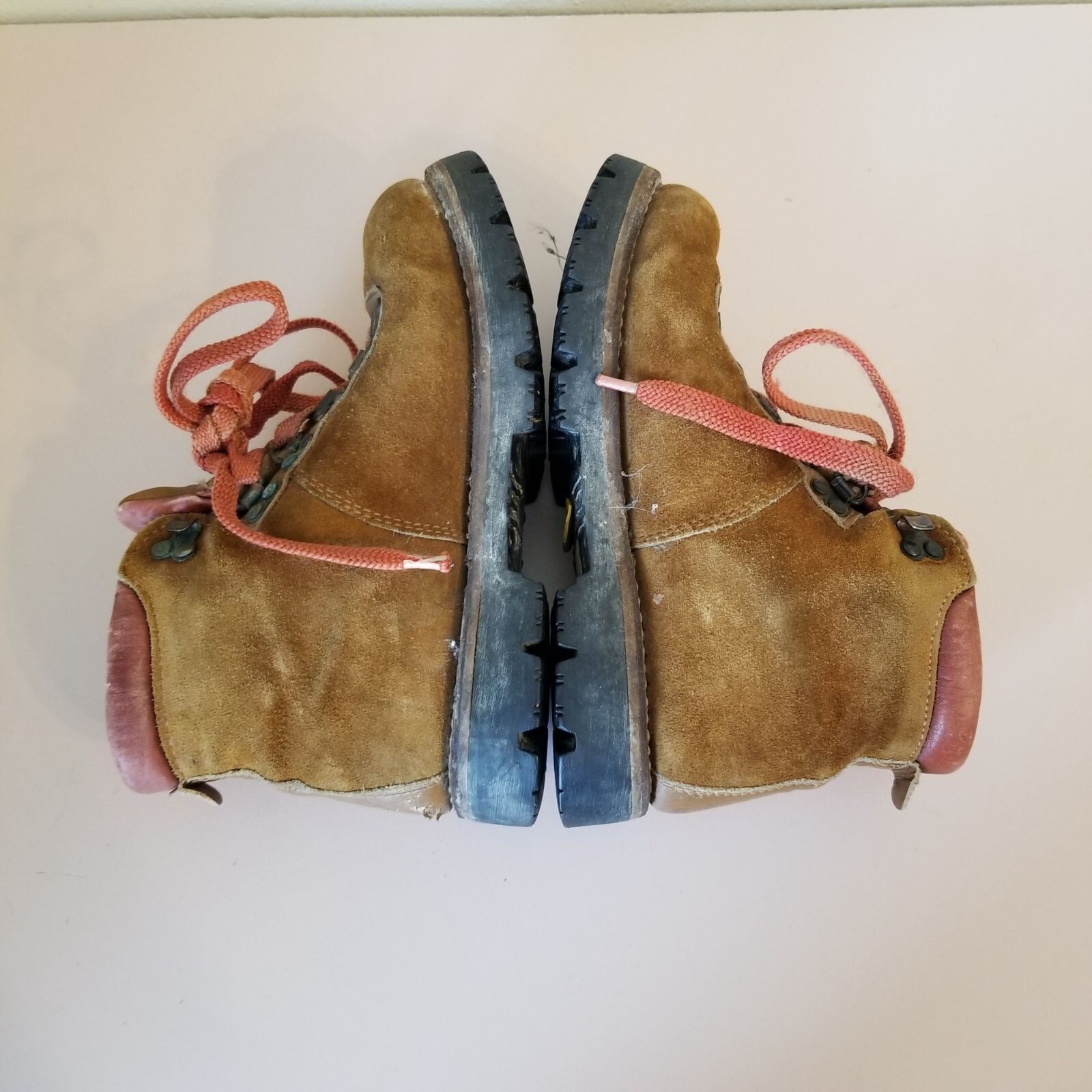 Log Master Mens 4 Womens 6 Vintage Brown Leather Work Hiking Gorpcore Mountainee