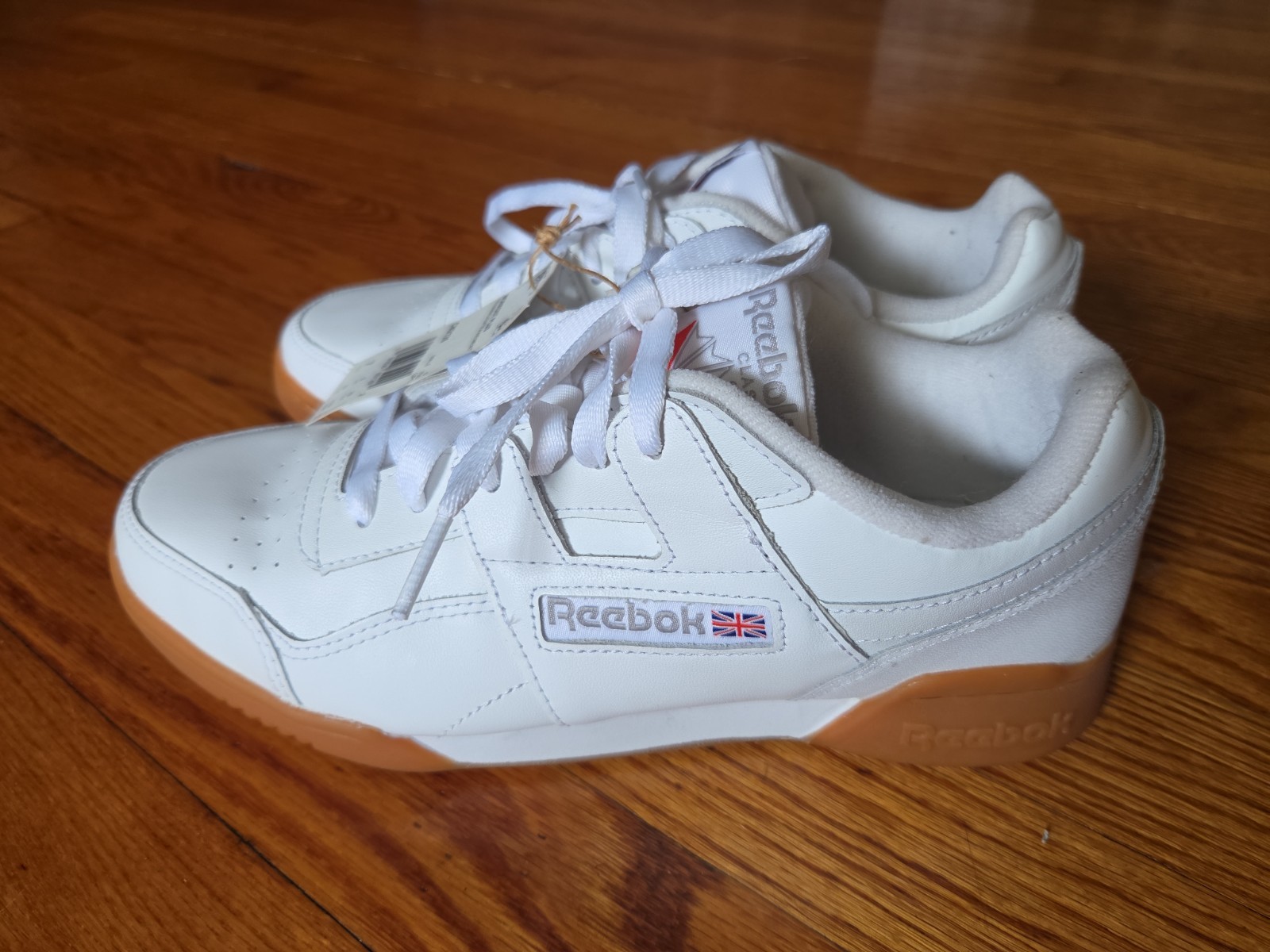 REEBOK Classic Workout + White Gummy Low Top, Men’s 7M New W/O Box Women’s 8.5