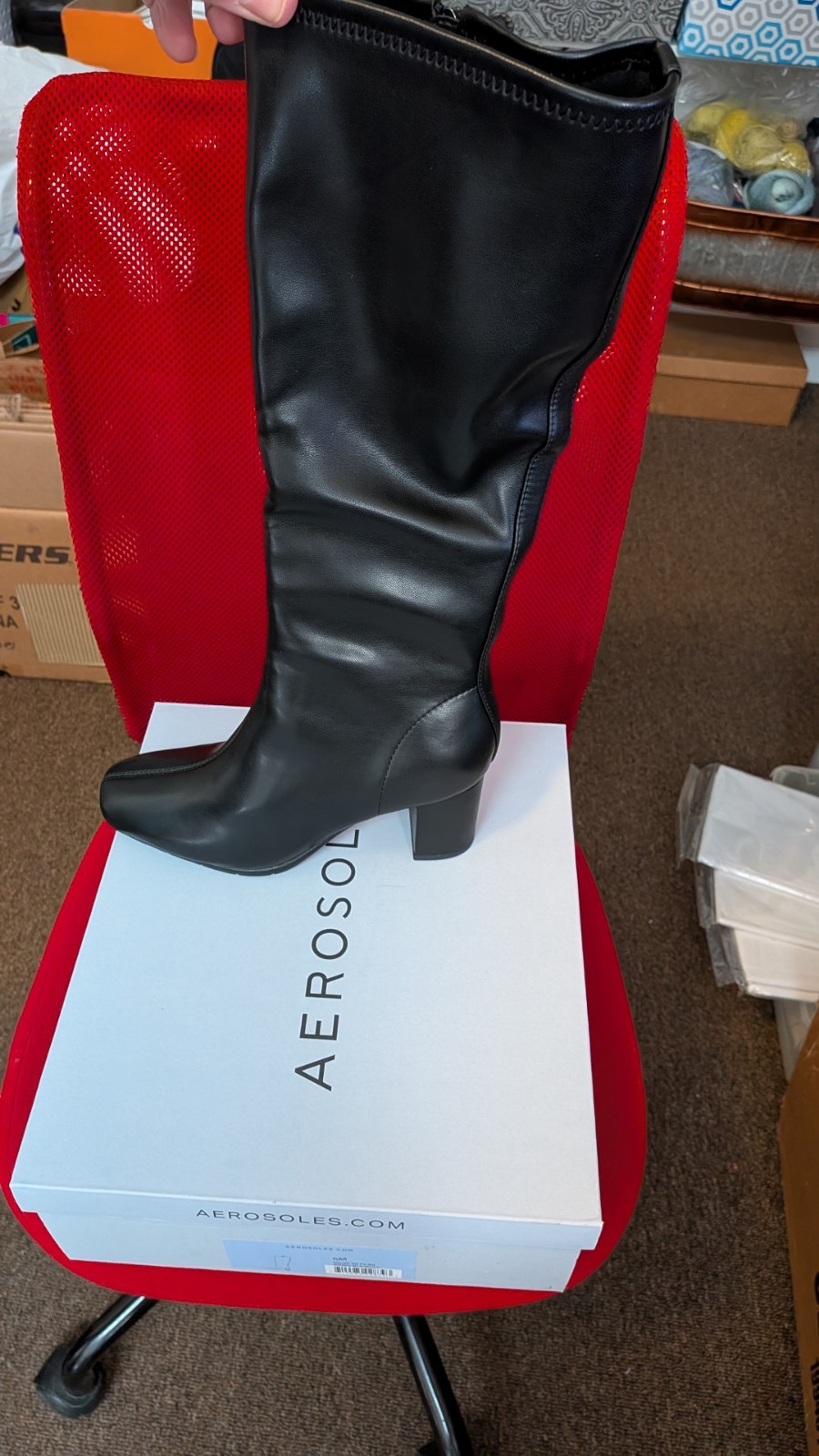 Aerosoles Micah Tall stretch boot womens size 6