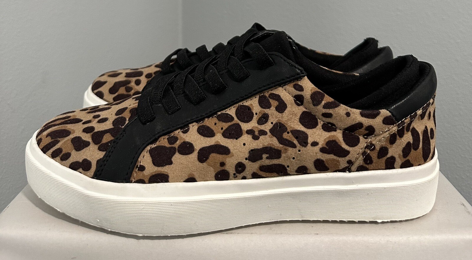 Dr Scholls Womens Wink Lace Leopard Print Shoes Size 6 & 6.5 See Description***
