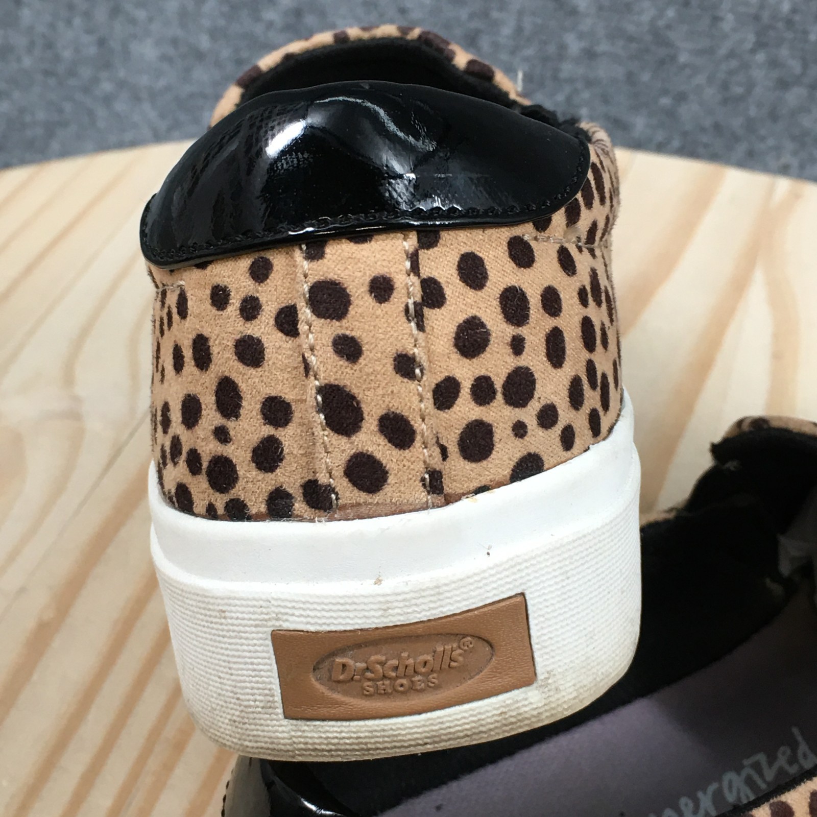 Dr. Scholls Wink Slip On Sneaker Shoes Womens 8 M Leopard Low Top Casual Brown