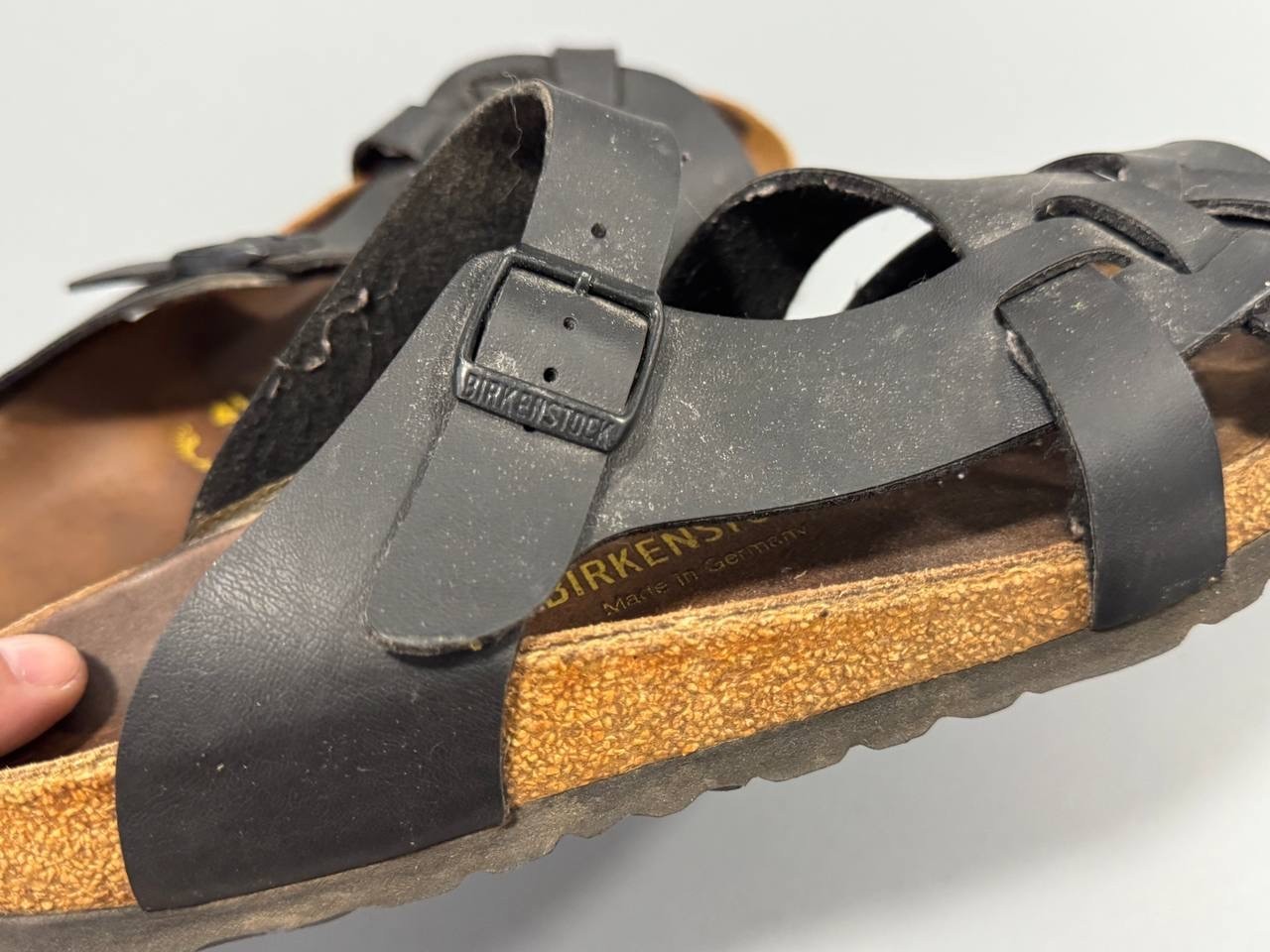 Birkenstock Pisa Black Sandals EU 41 US 8 Men 10 Women 265 mm Authentic
