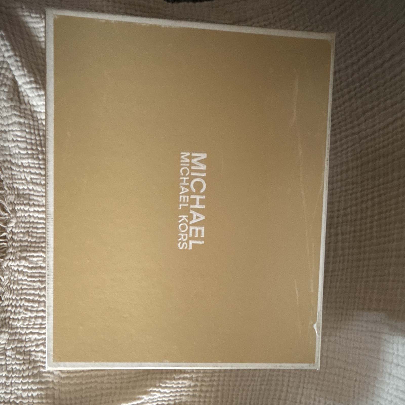 Michael Kors Brown Leather Platform Wedge Sandals Buckle Strap US 9.5