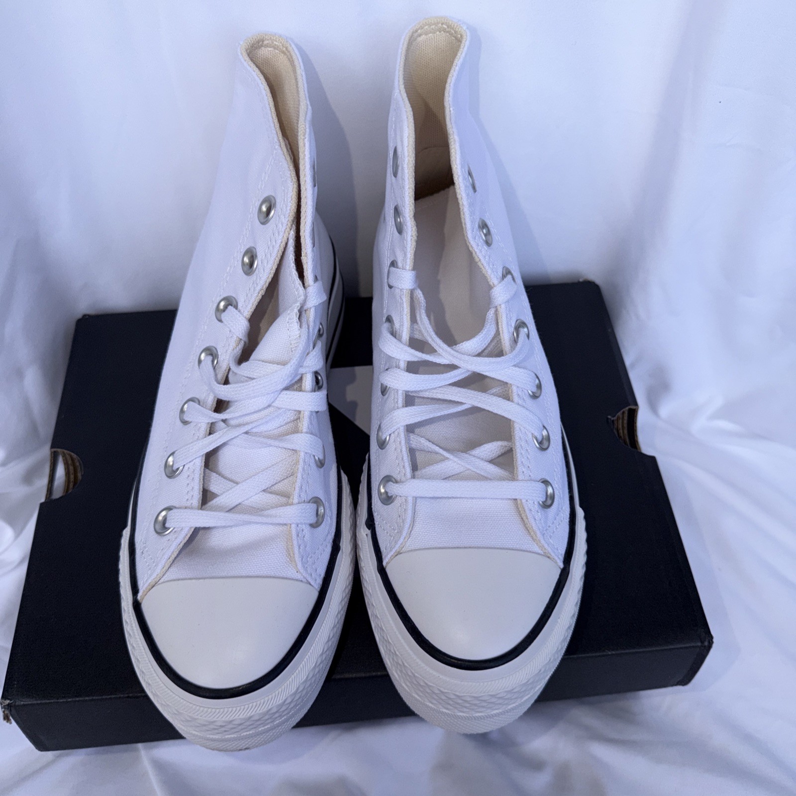 Converse Chuck Taylor All Start Lift Hi White/Black 560846C – womens 6