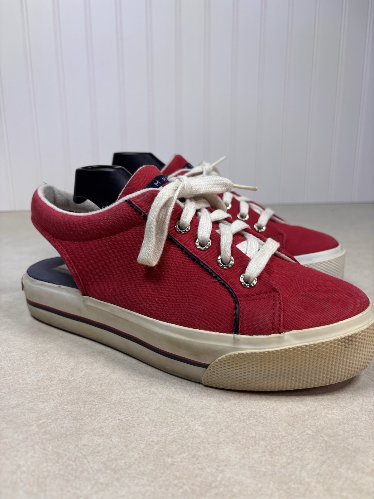 Tommy Hilfiger Platform Canvas Slingback Sneakers Classic Y2K Shoes Women’s 8.5