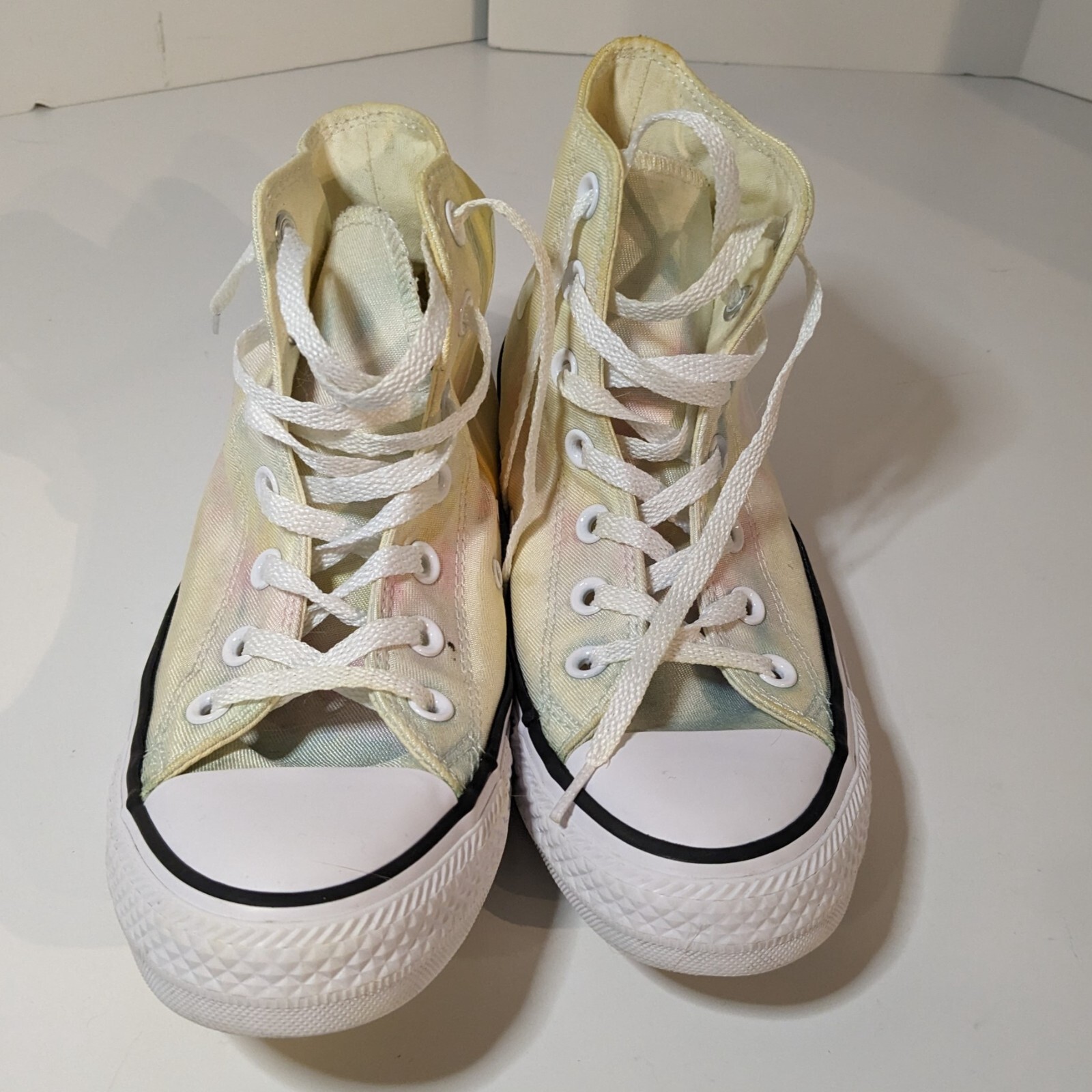 Converse Tie Dye High-Top Pastel Sunburst Light Sneakers Women Size 7, Mens Sz 5