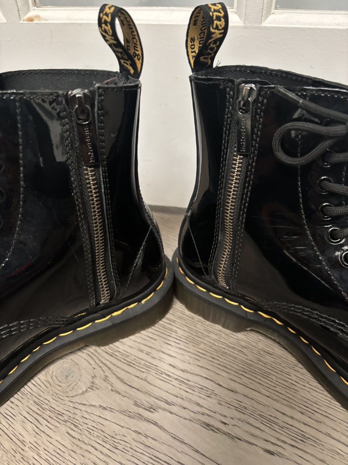 Dr. Martens 1460 Black Patent Leather Boots Women’s US 7 NWOB Shiny Classic Docs