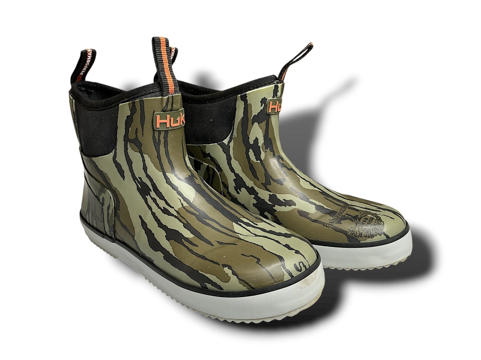 HUK Rogue Wave Boots Womens 5 Mossy Oak Original Bottomland Camo Waterproof $120