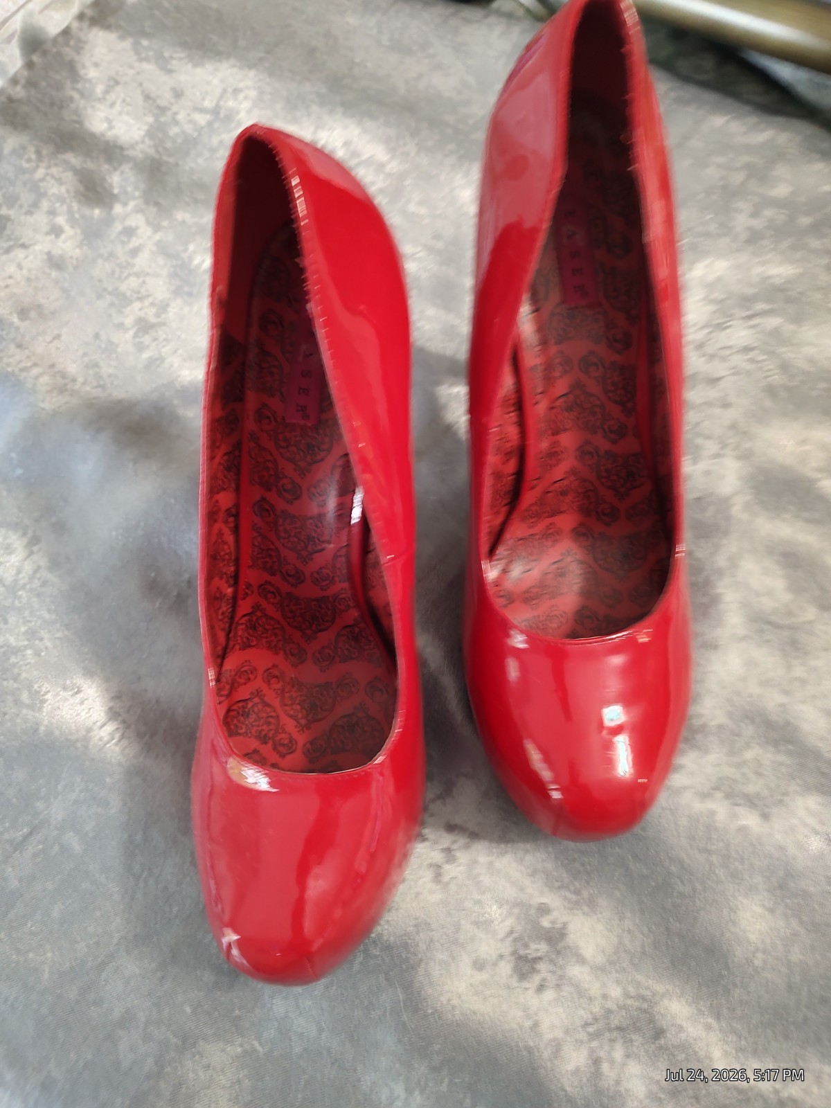womens shoes pumps Hot patent leather sexy 5inch heel size 16