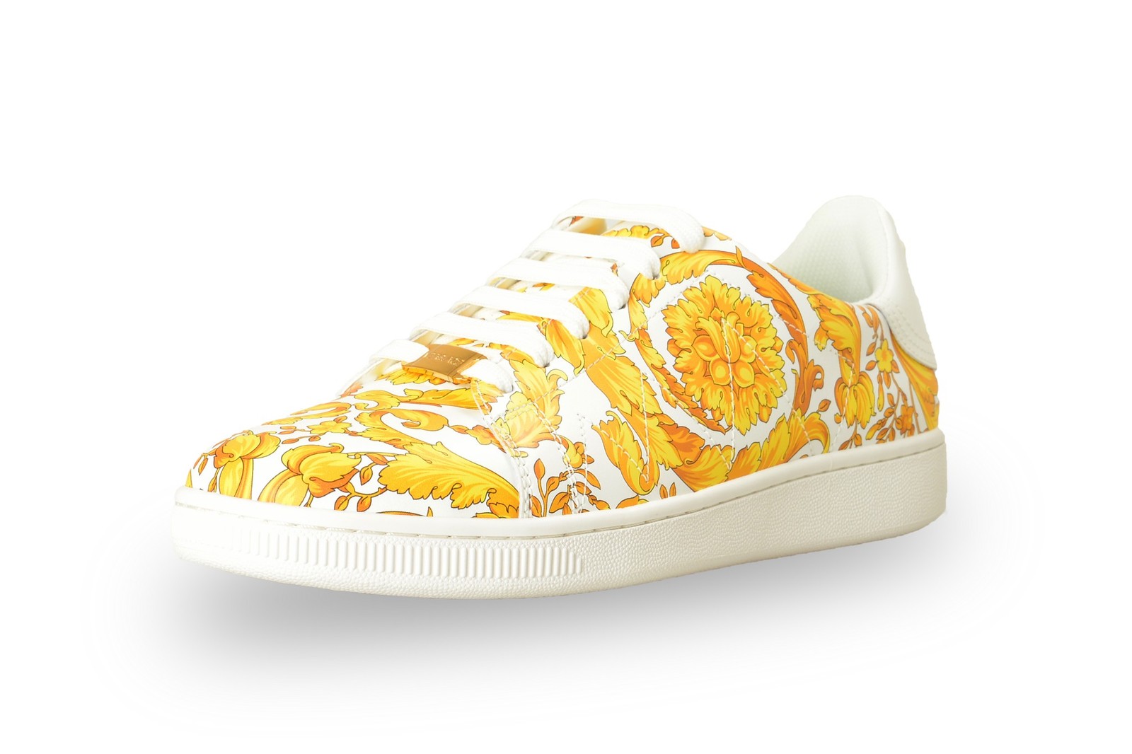 Versace Women’s Baroque Signature Print 100% Leather Sneakers Shoes US 9 IT 39