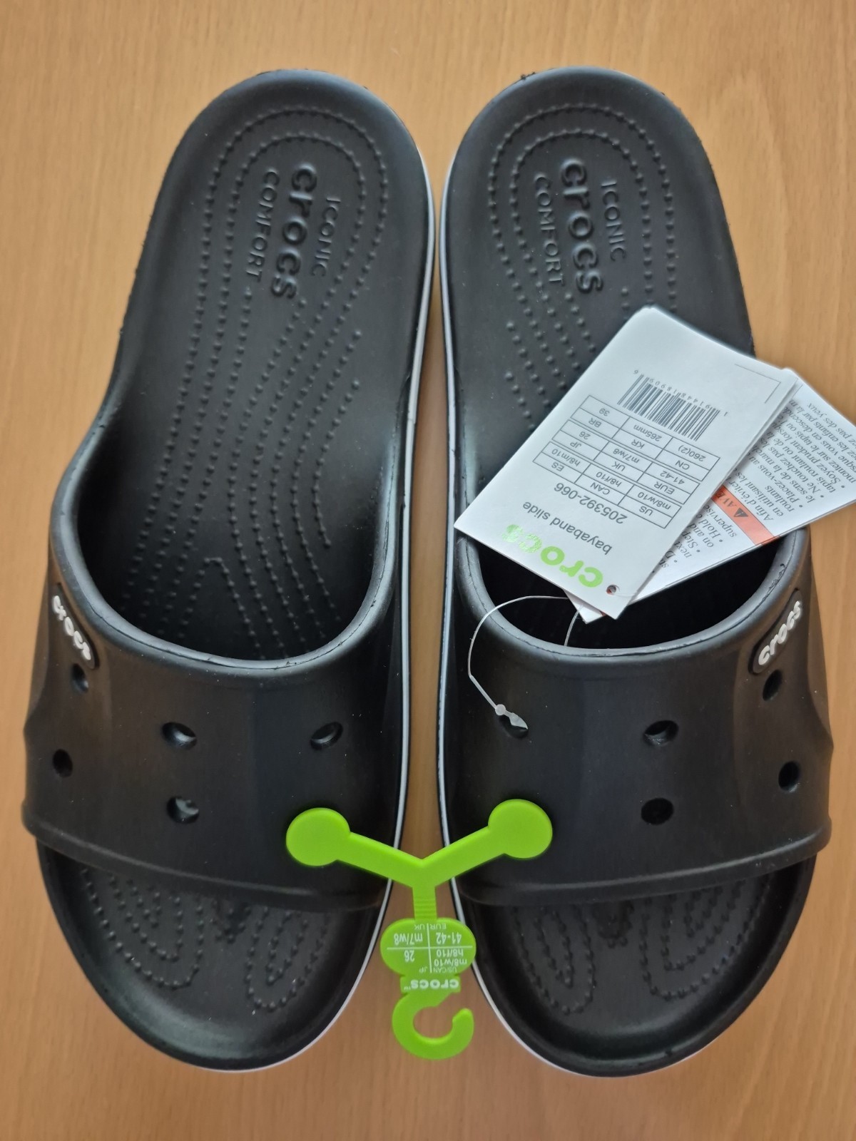 NWT Crocs Women’s Bayaband Slide Black Sz. 10 (FITS MEN SZ. 8) Waterproof