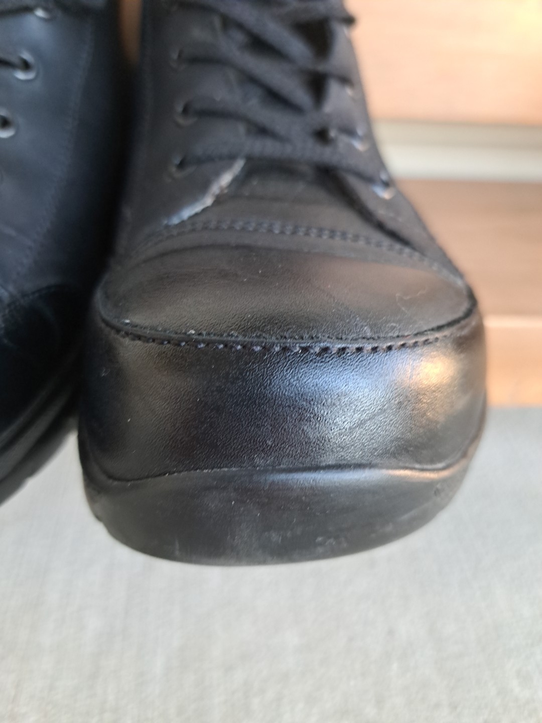 Finn Comfort Leather High Top Boots Sneakers Black Unisex W 9.5 / M 7.5 Germany
