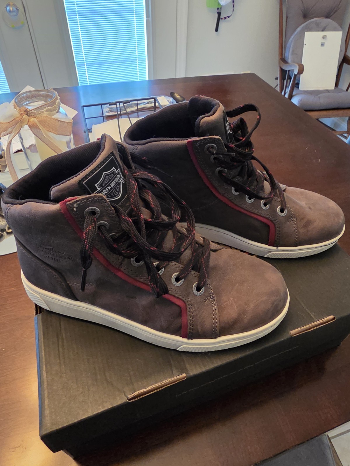 Harley Davidson Women’s Mackey Boot in Grey size 7 waterproof w ankle armor