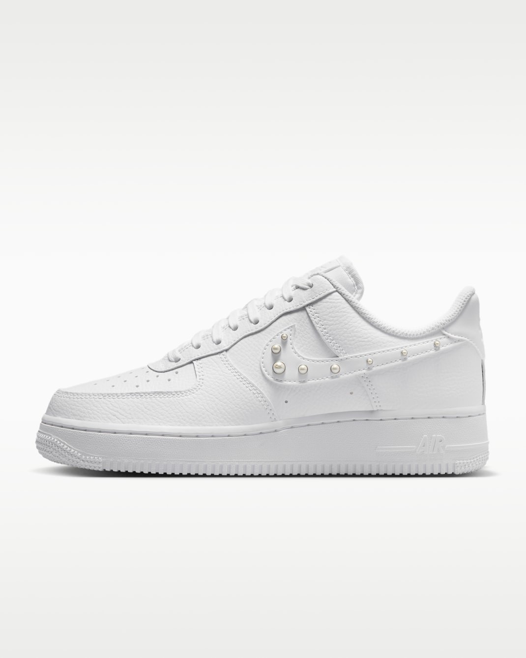 NIKE Women’s Air Force 1 ’07 IU7557-100 White Metallic Silver Pure Platinum