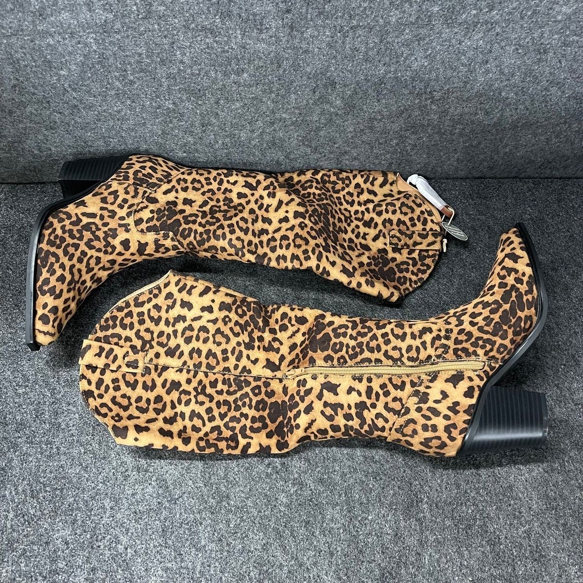 MIA Messini Vegan Suede Boot Women’s Size 9 M Leopard