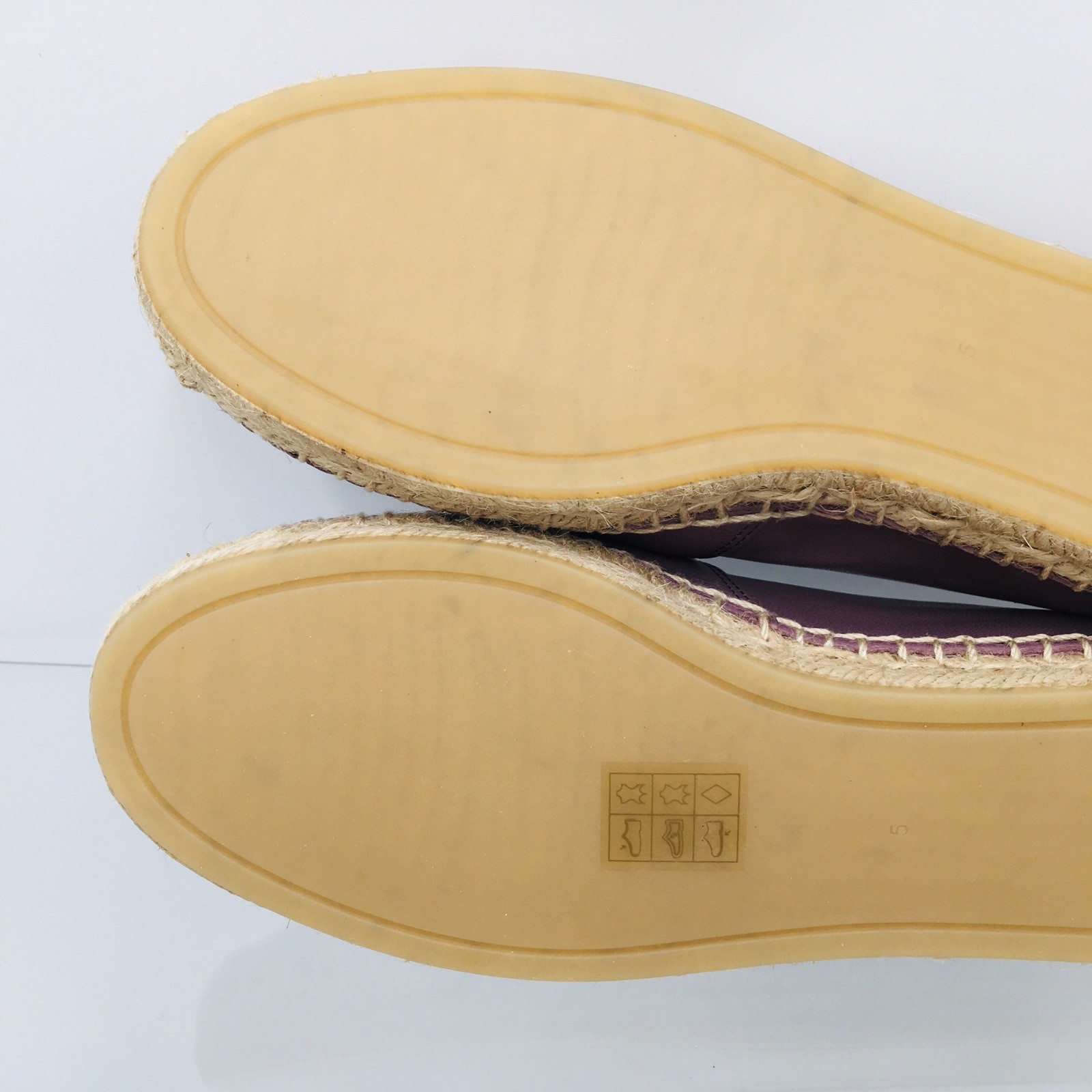 TORY BURCH – ELEANOR – Cipria- Goat Leather Women’s Espadrille Size 5 M