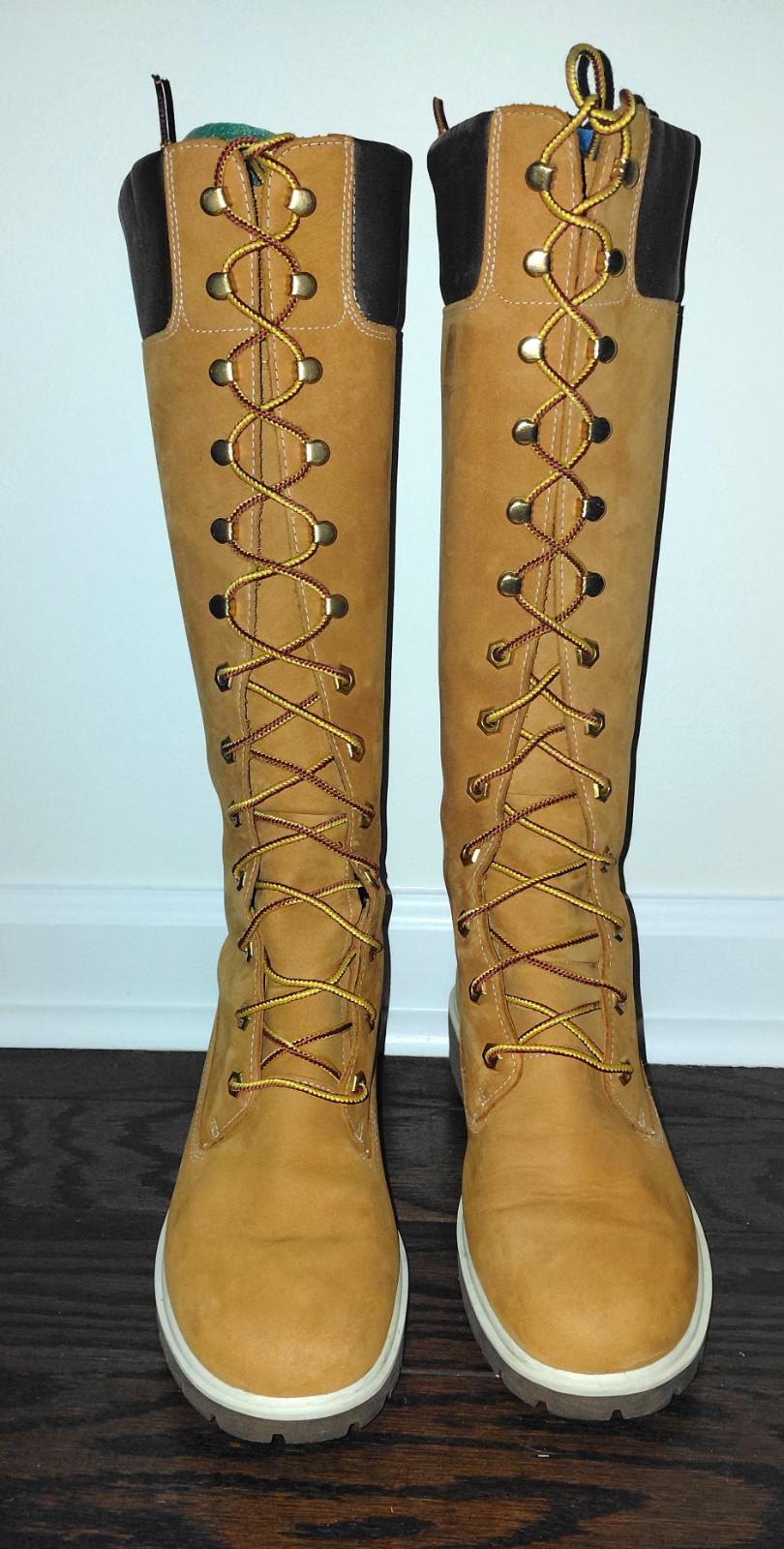 DELIVERED Timberland Womens Premium 14IN WHEAT Nauck Boots Size US 6.5