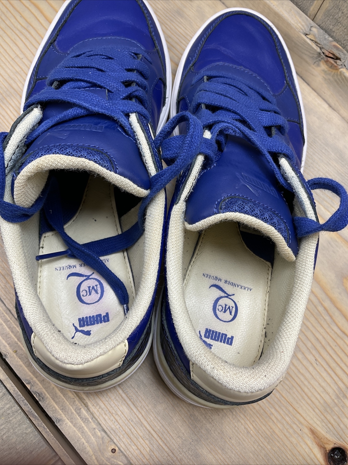 Puma x Alexander McQueen Sneakers Women’s US 9 eu40 Cobalt Blue Leather rare
